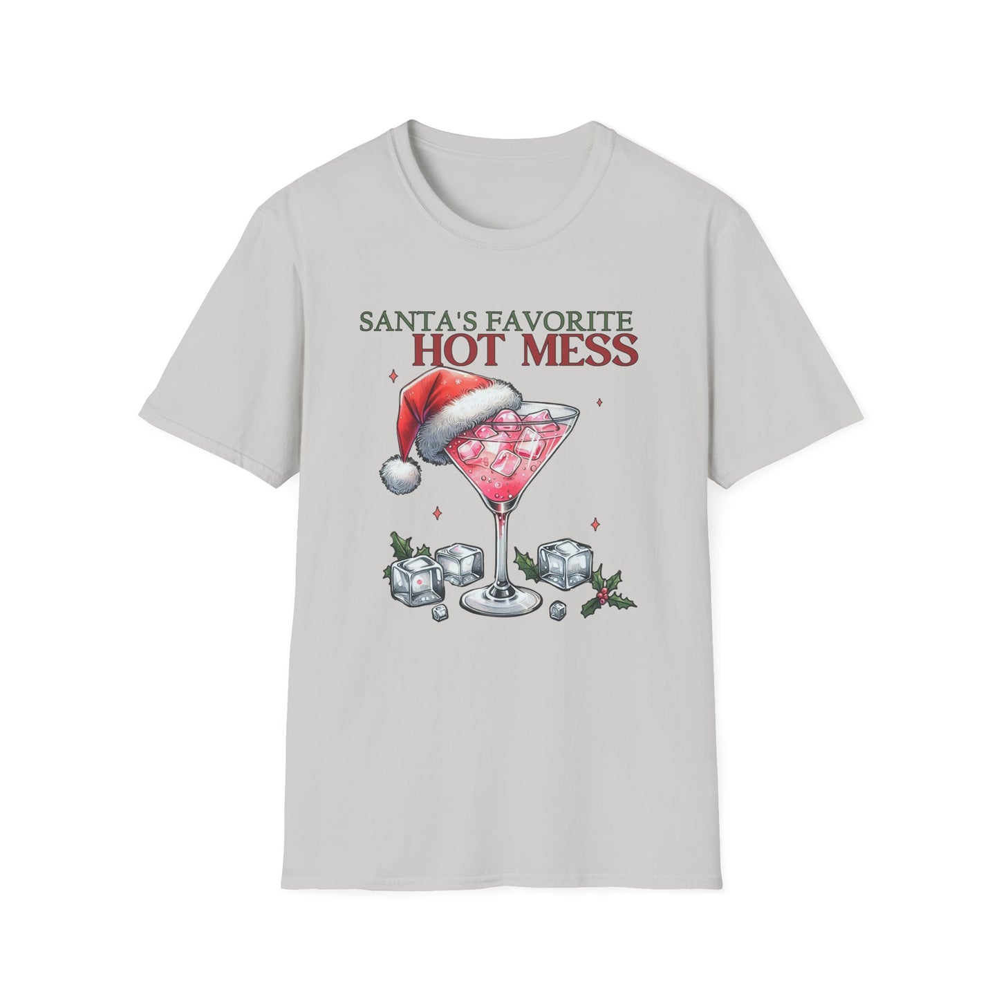 Santa's Favorite Hot Mess - Unisex Softstyle T-Shirt