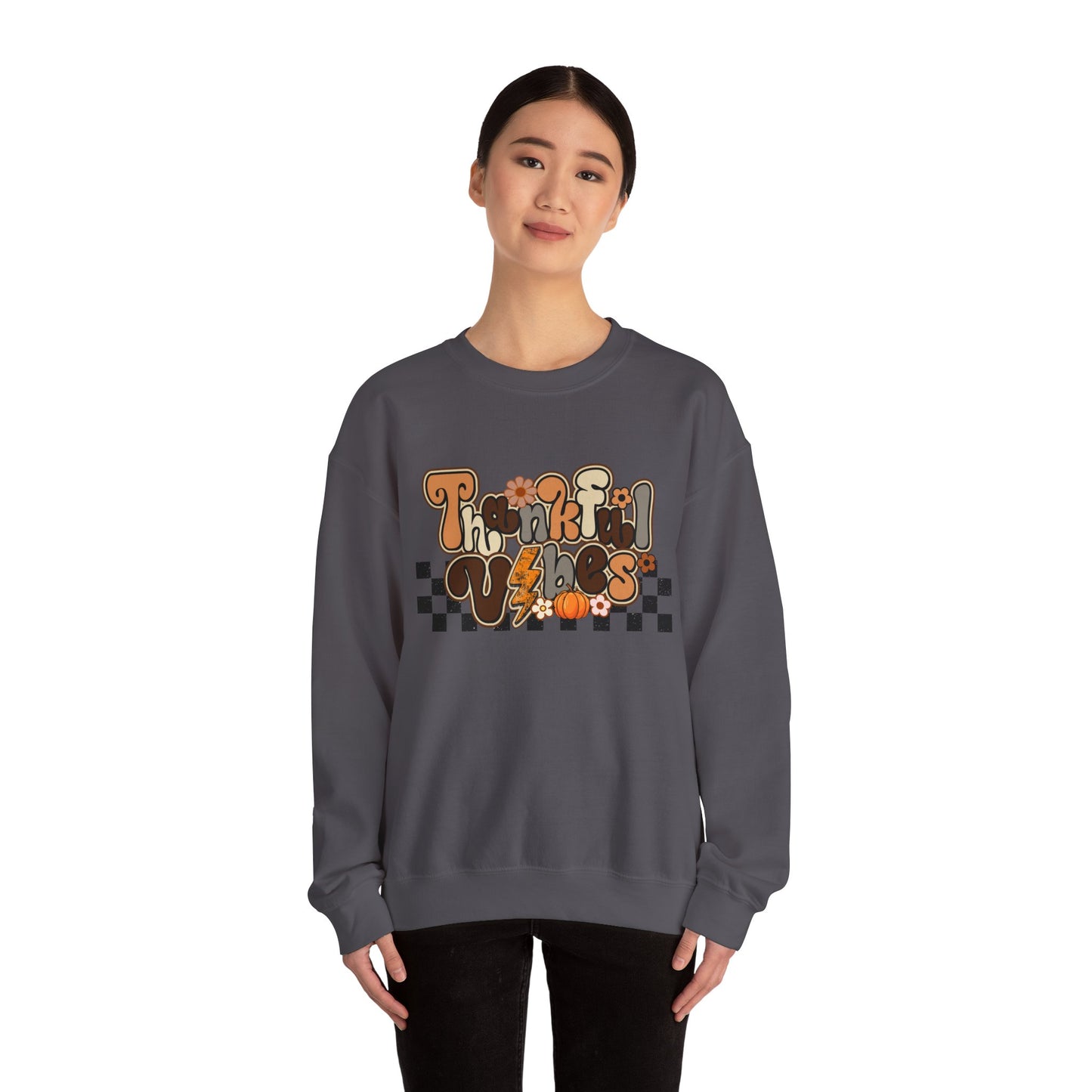 Thankful Vibes - Unisex Heavy Blend™ Crewneck Sweatshirt