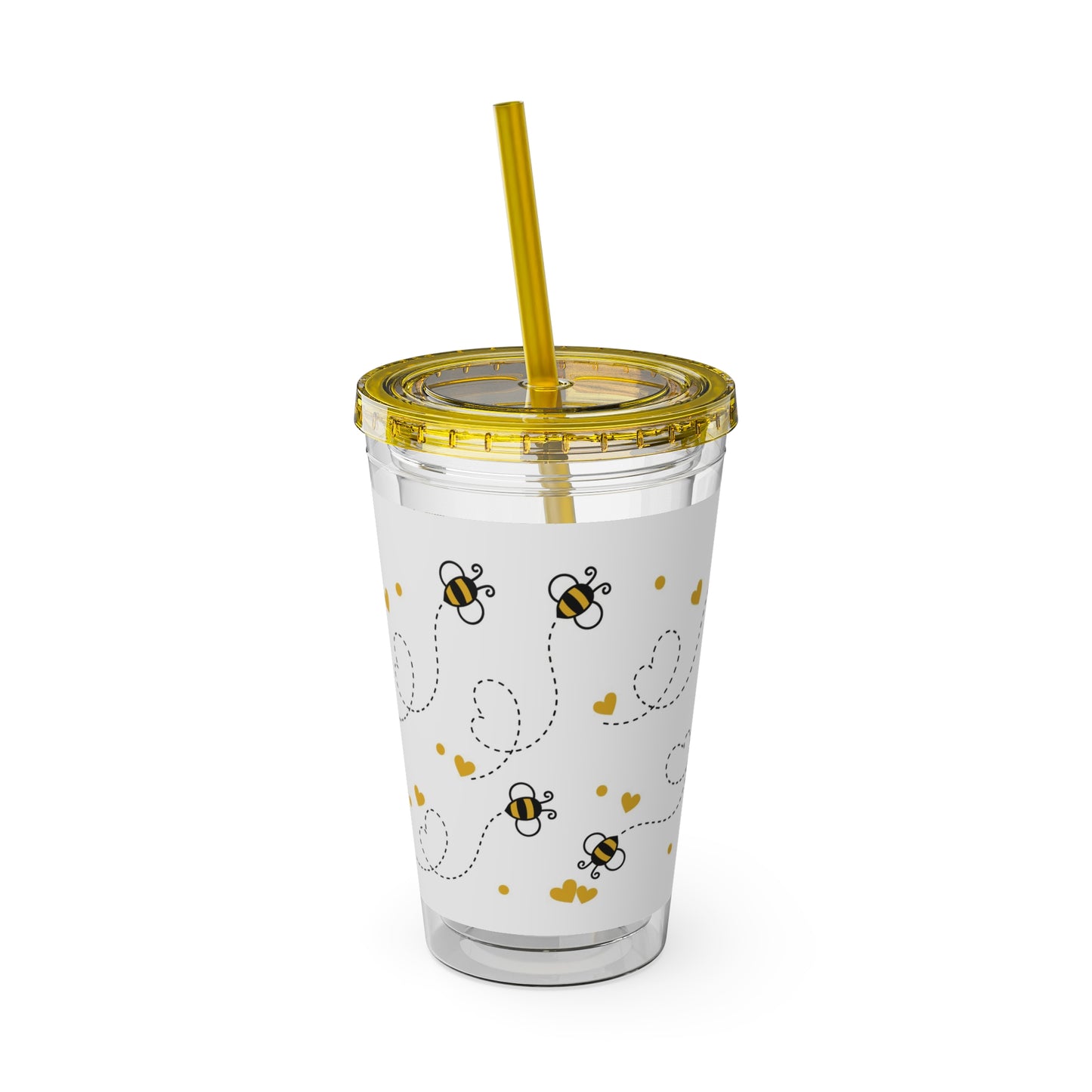 Bees - Sunsplash Tumbler with Straw, 16oz