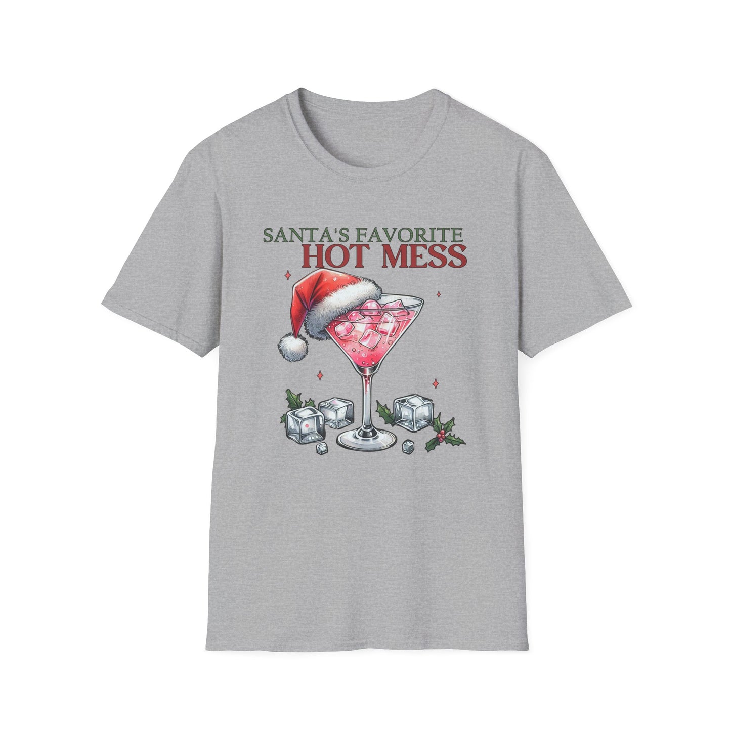 Santa's Favorite Hot Mess - Unisex Softstyle T-Shirt