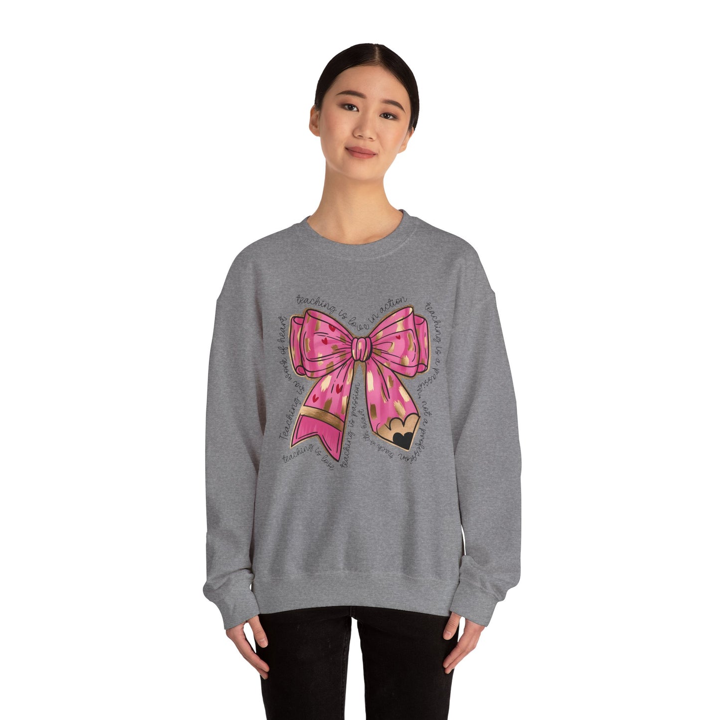Teaching is Love in Action - Unisex Heavy Blend™ Crewneck Sweatshirt