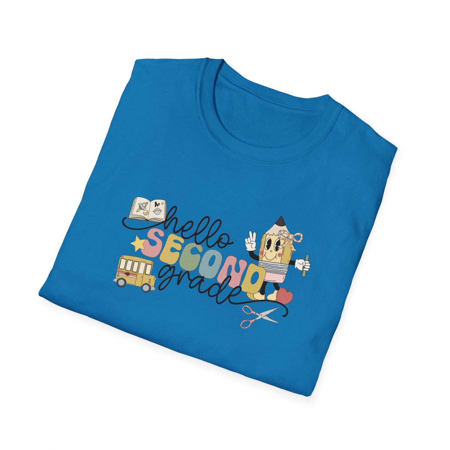 Hello 2nd Grade - Unisex Softstyle T-Shirt