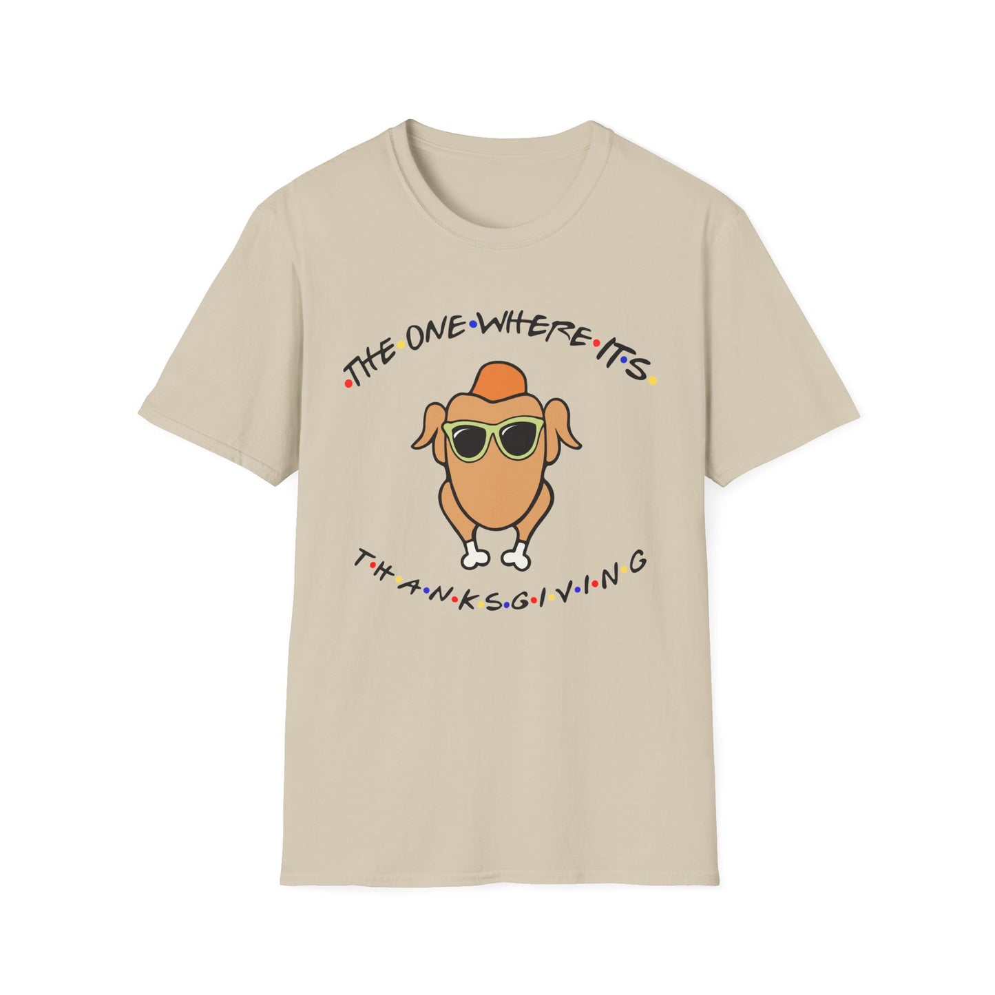 Friends Thanksgiving - Unisex Softstyle T-Shirt