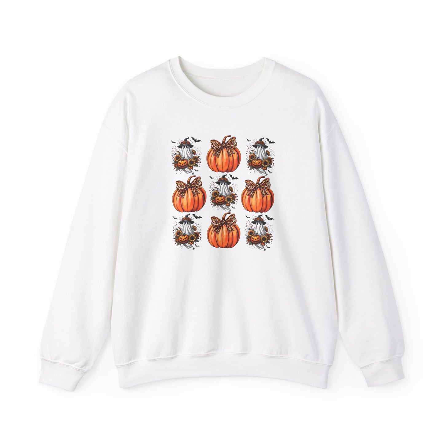 Ghost Pumpkin Coquette - Unisex Heavy Blend™ Crewneck Sweatshirt