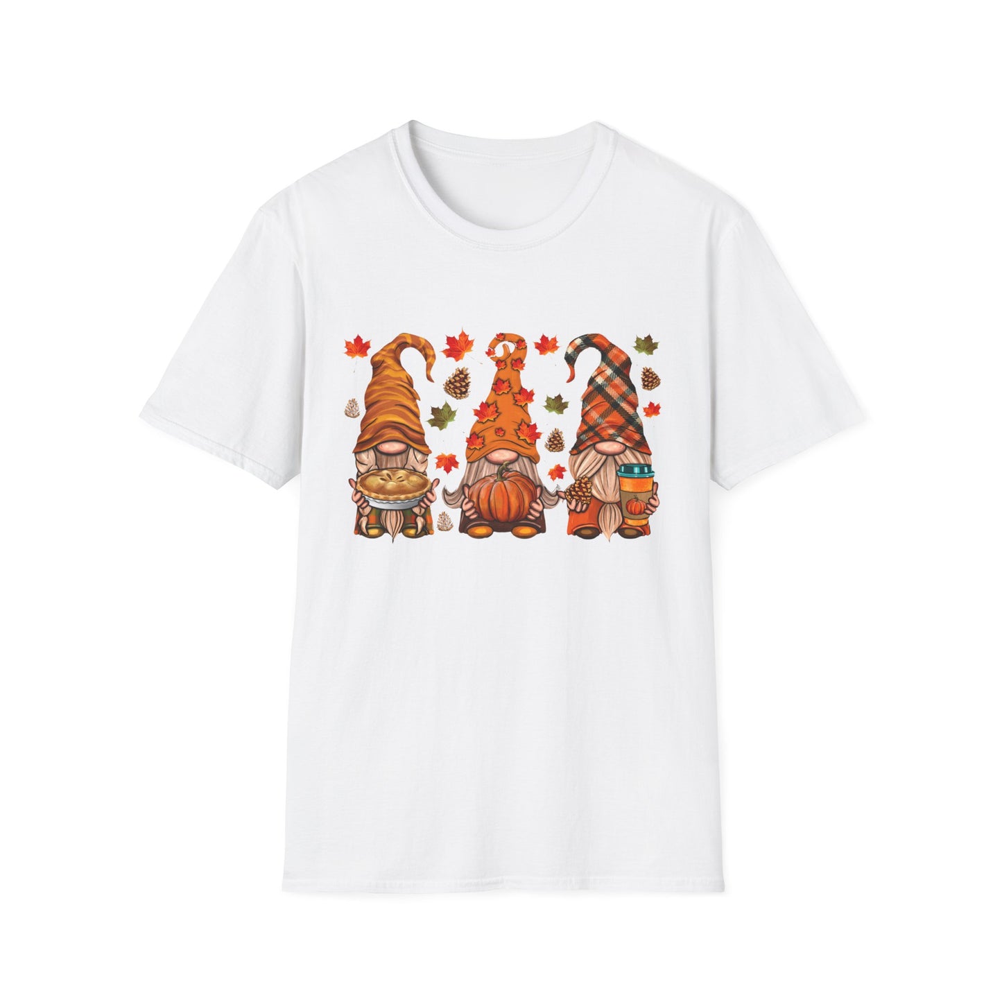 Thanksgiving Gnomes - Unisex Softstyle T-Shirt