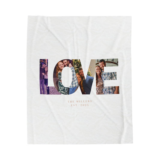 Ash & Zach Love - Velveteen Plush Blanket