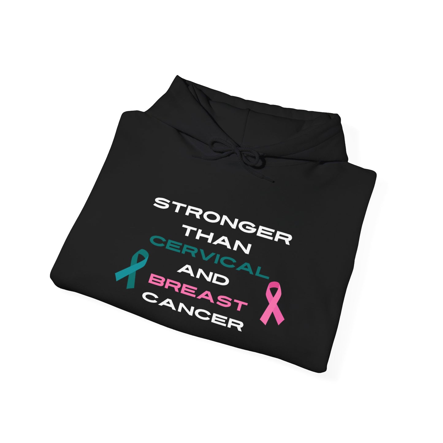 Stronger Than Cervical and Breast Cancer - Unisex Heavy Blend™ Hooded Sweatshirt