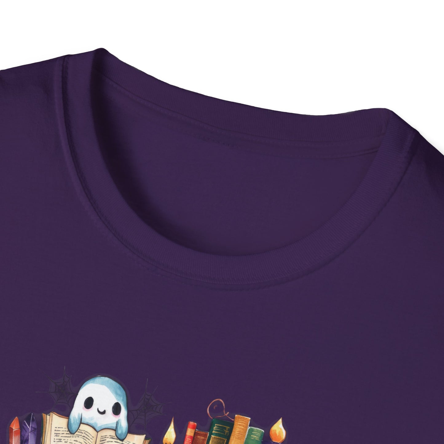 Spooky Bookshelf - Unisex Softstyle T-Shirt