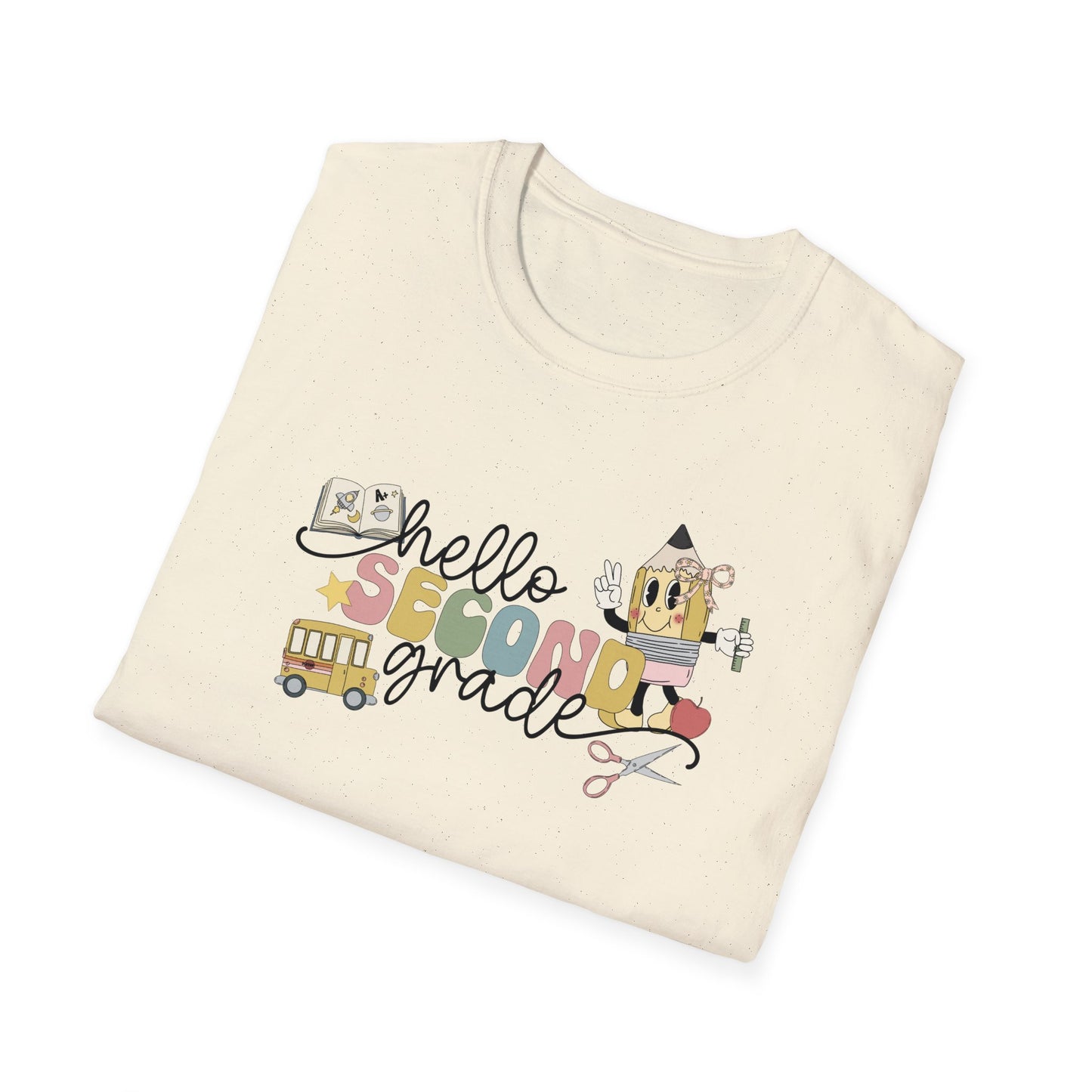 Hello 2nd Grade - Unisex Softstyle T-Shirt