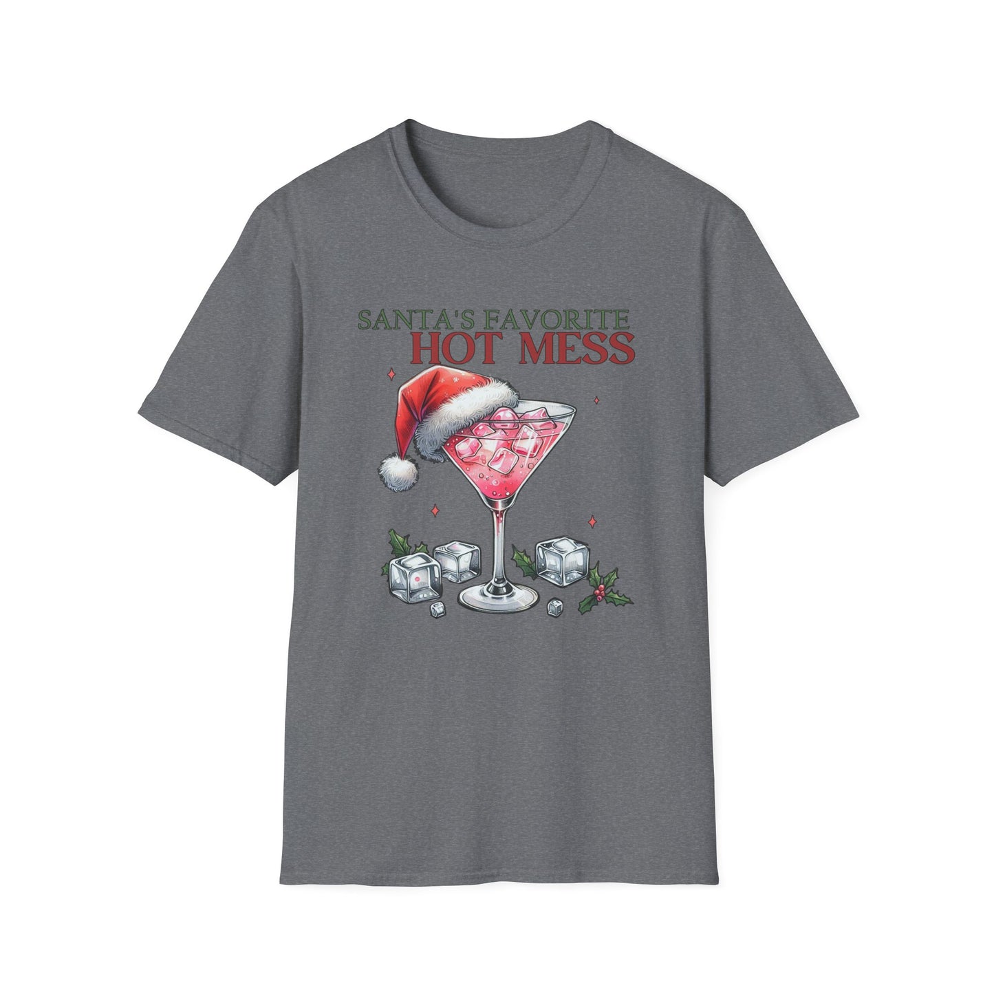 Santa's Favorite Hot Mess - Unisex Softstyle T-Shirt