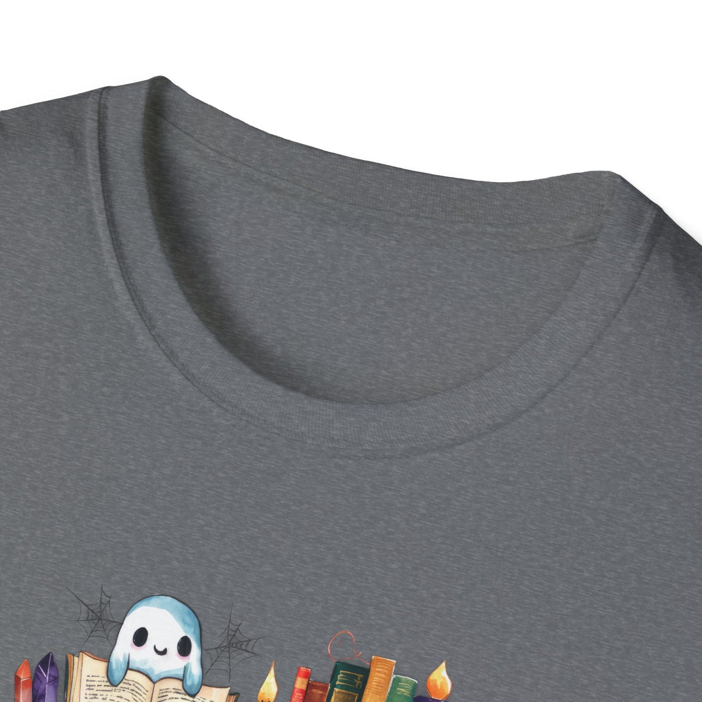 Spooky Bookshelf - Unisex Softstyle T-Shirt