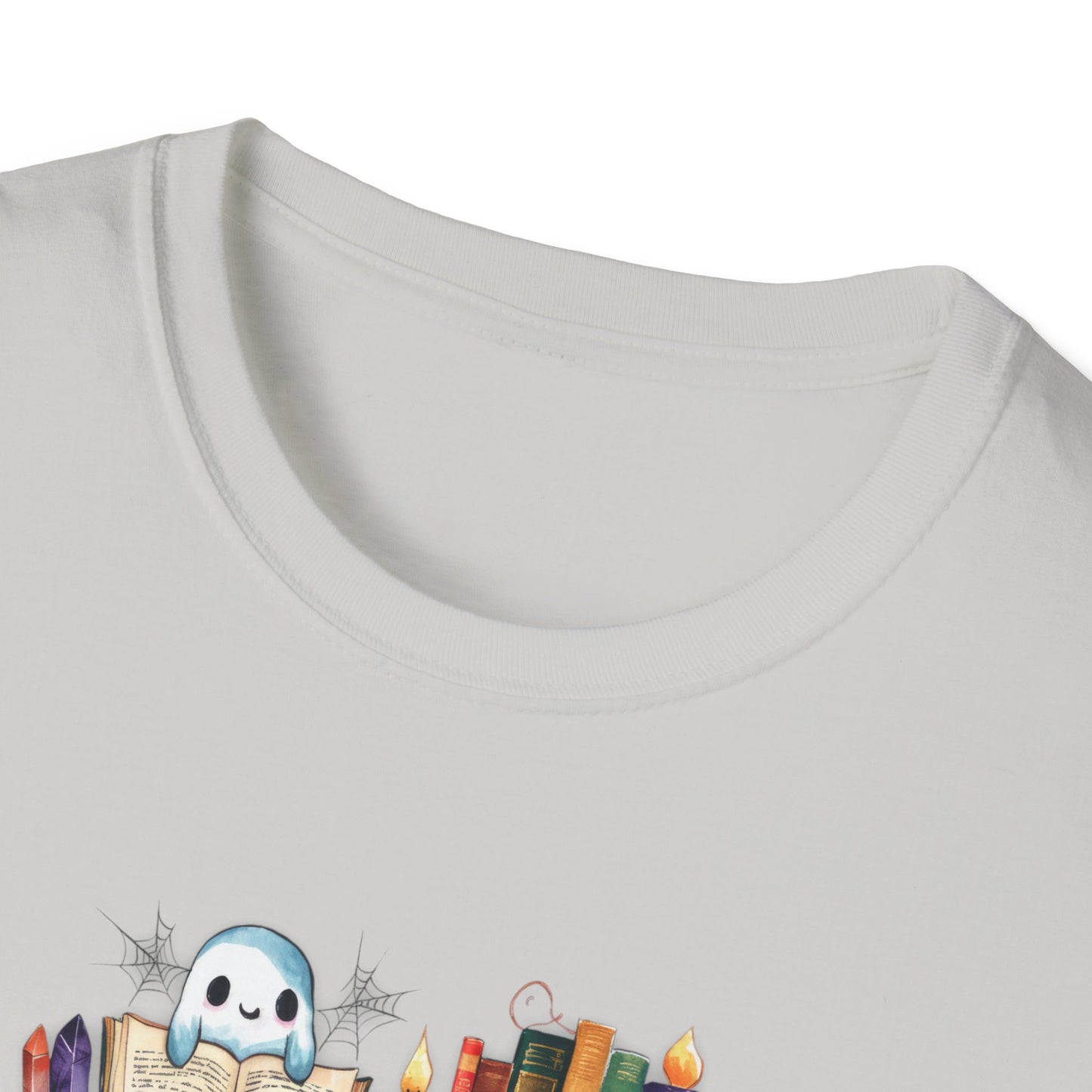 Spooky Bookshelf - Unisex Softstyle T-Shirt