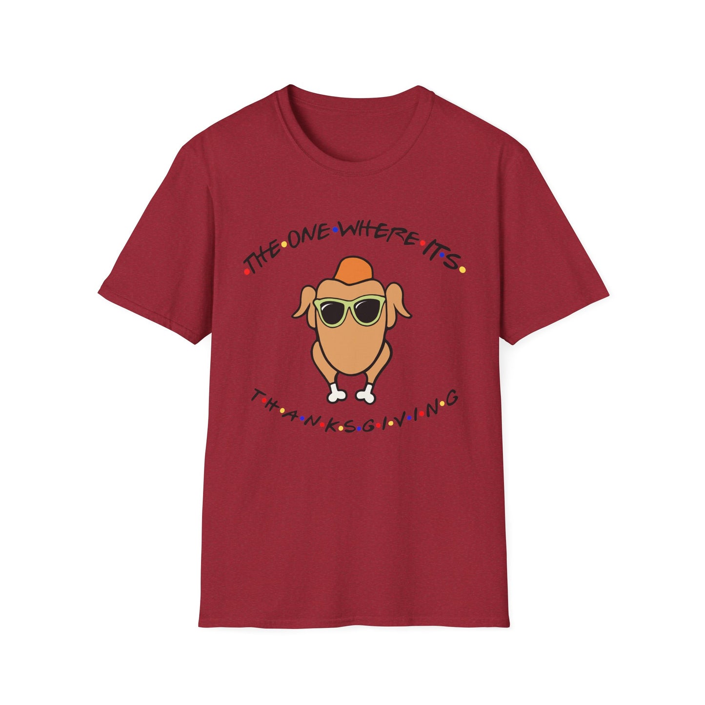 Friends Thanksgiving - Unisex Softstyle T-Shirt