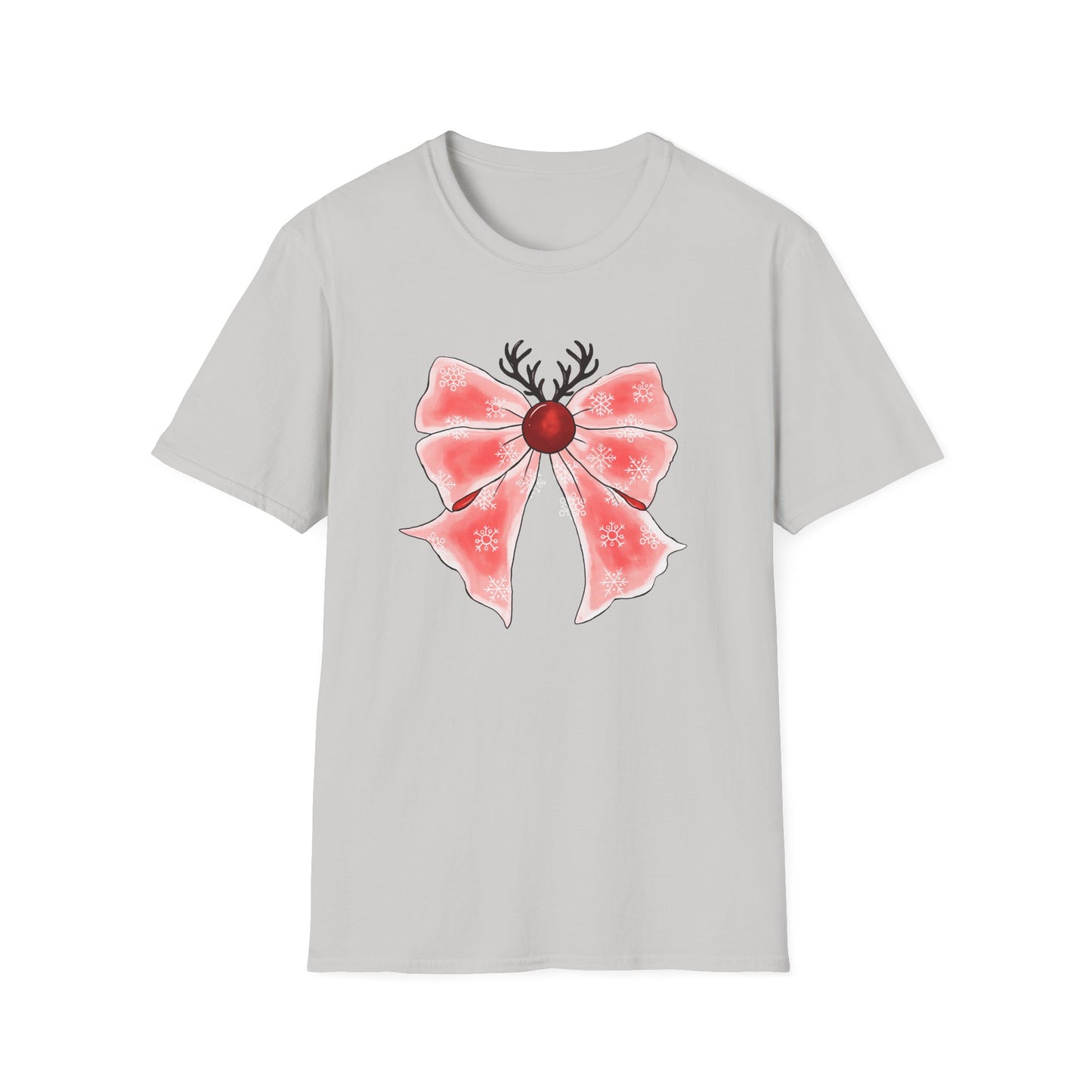 Christmas Cherry Coquette - Unisex Softstyle T-Shirt