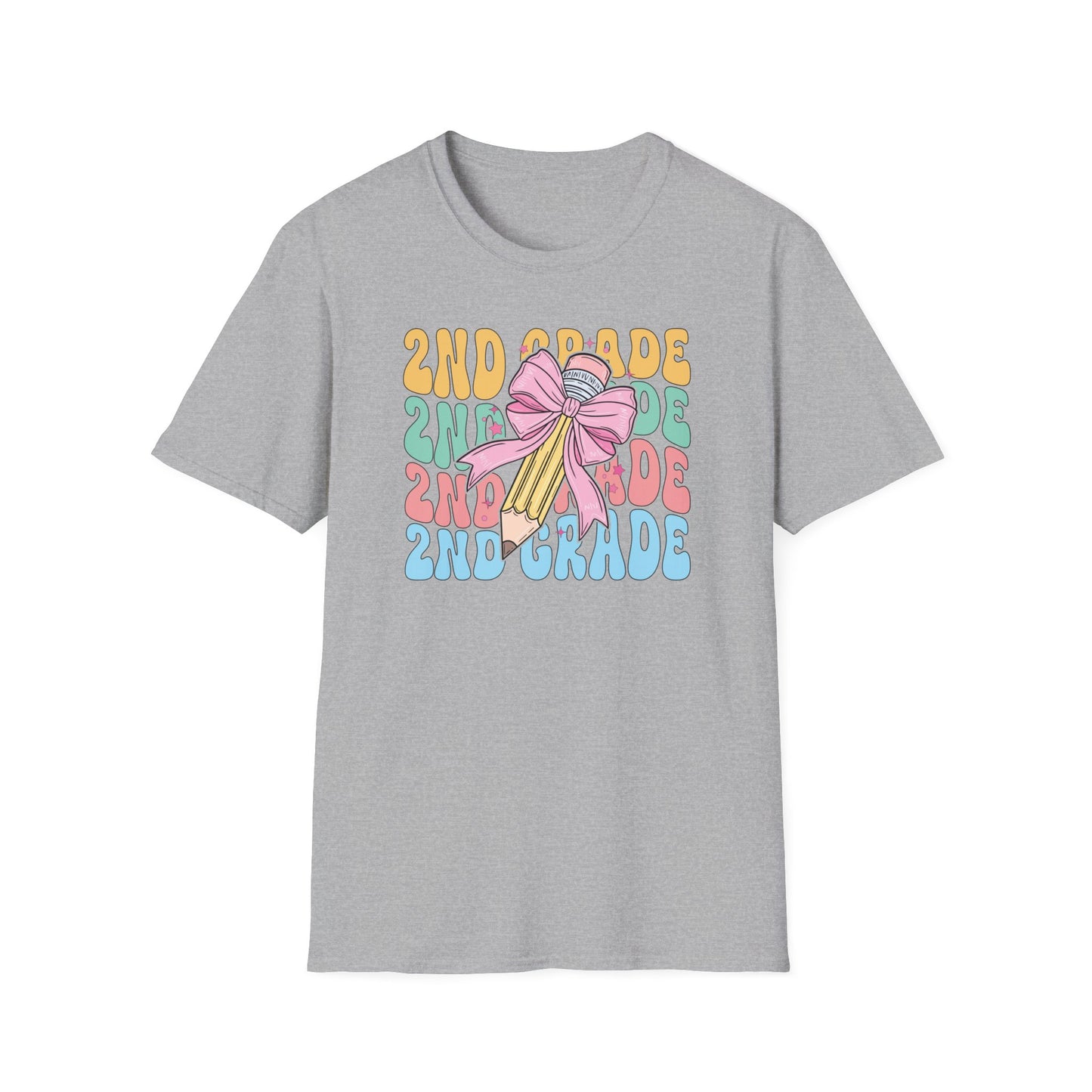 2nd Grade Pencil - Unisex Softstyle T-Shirt