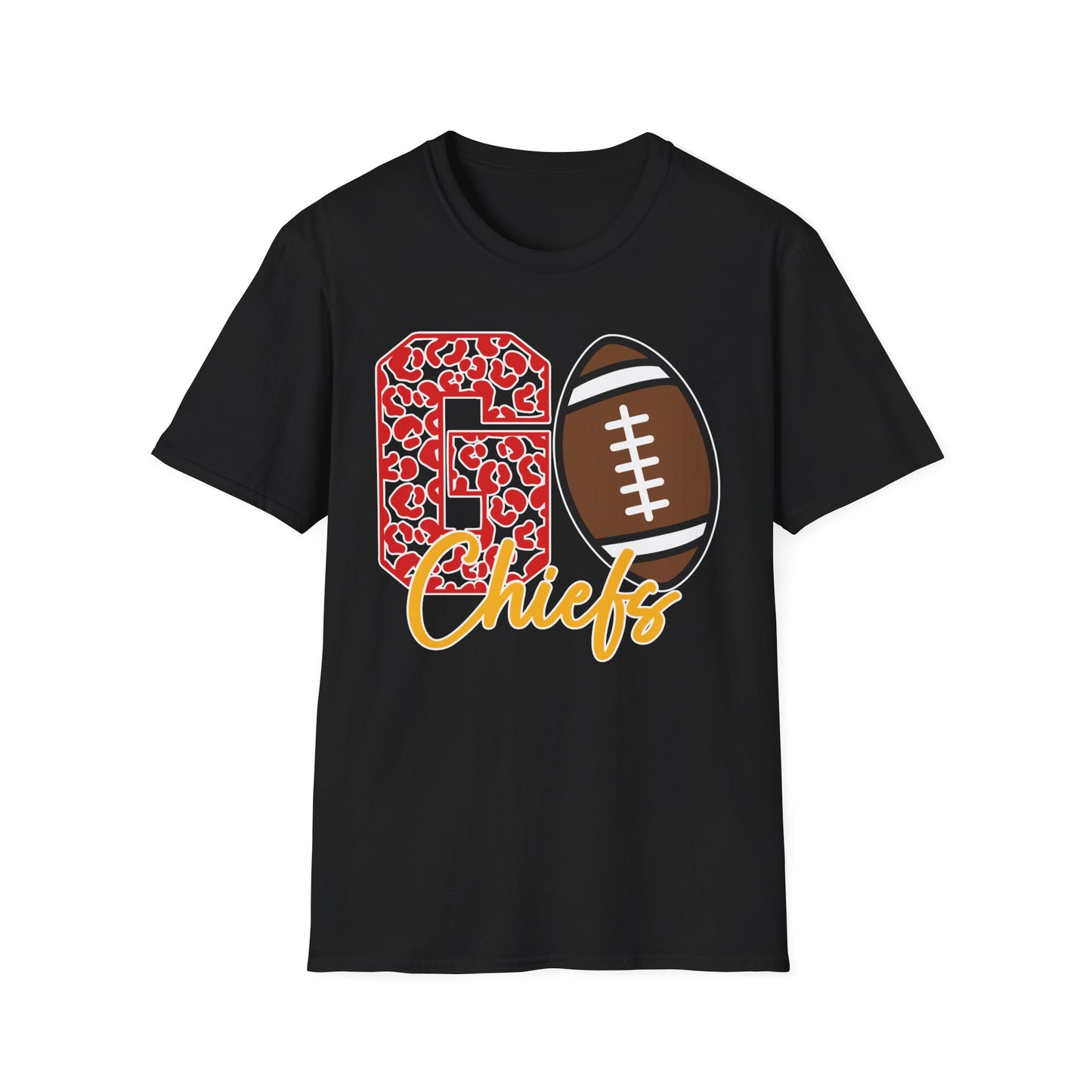 Go Chiefs Leopard - Unisex Softstyle T-Shirt