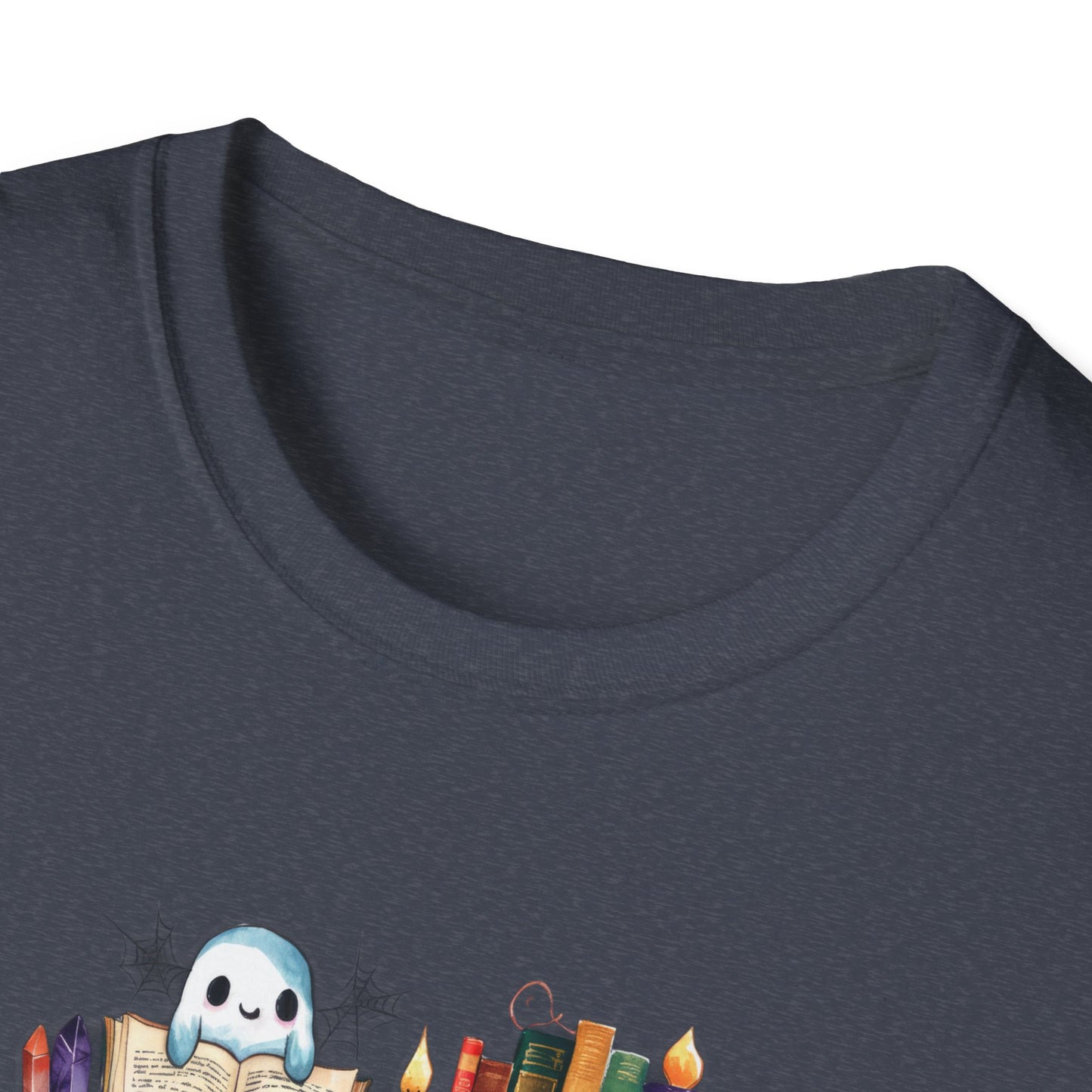 Spooky Bookshelf - Unisex Softstyle T-Shirt