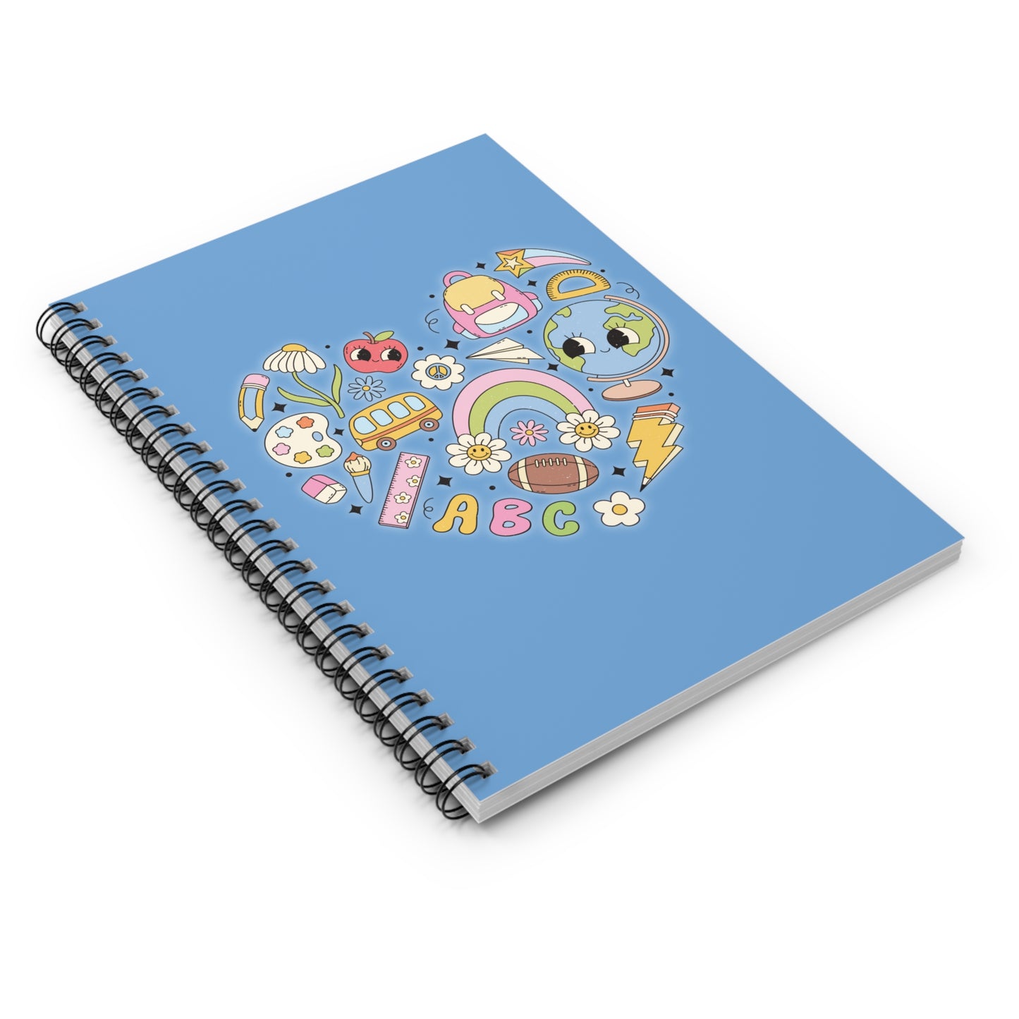 School Heart - Spiral Notebook - Ruled Line