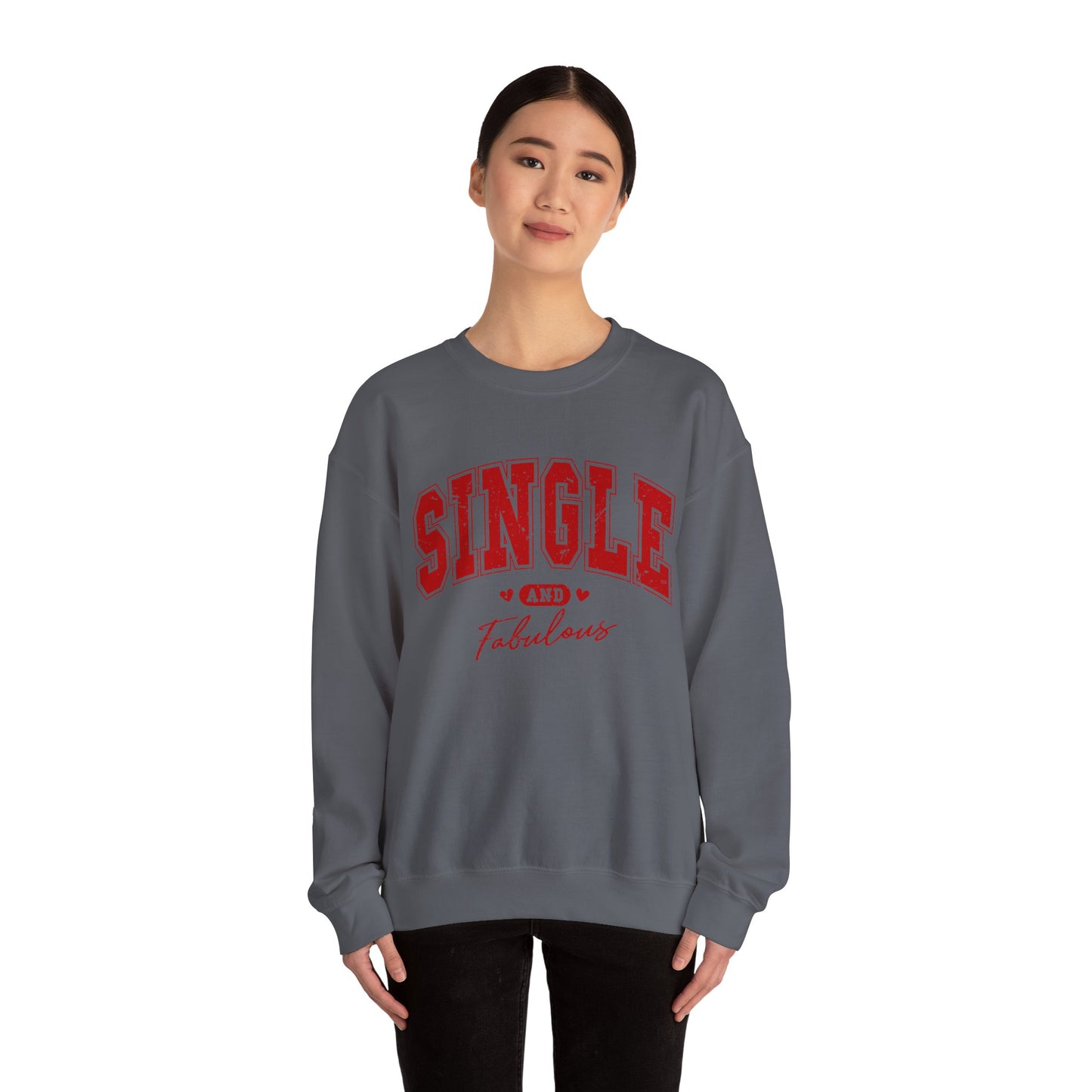 Single and Fabulous - Unisex Heavy Blend™ Crewneck Sweatshirt