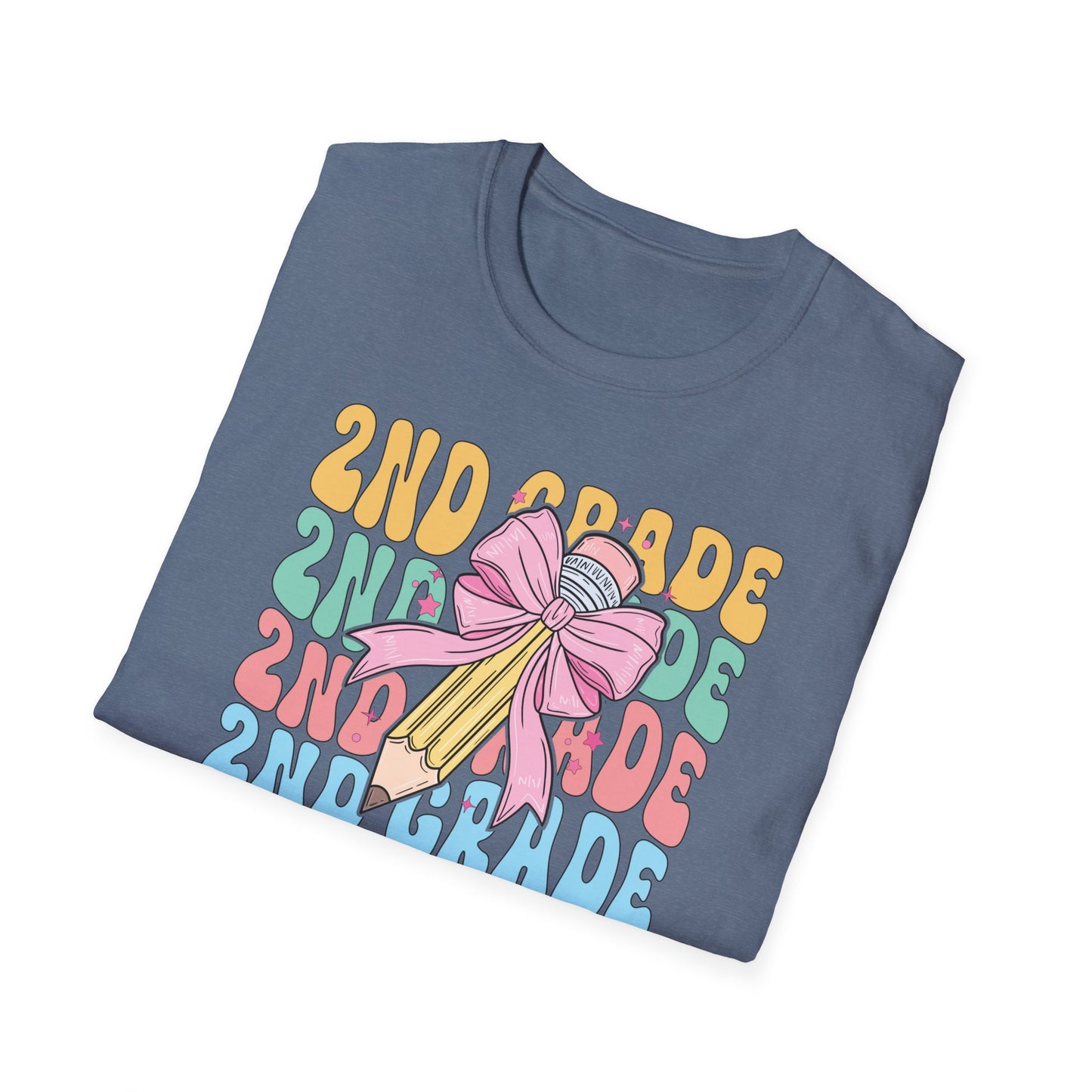 2nd Grade Pencil - Unisex Softstyle T-Shirt