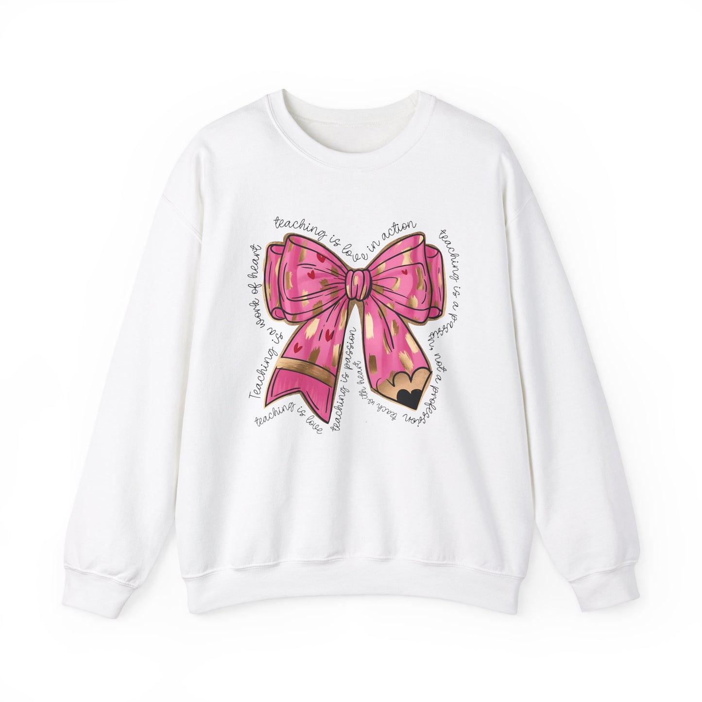 Teaching is Love in Action - Unisex Heavy Blend™ Crewneck Sweatshirt