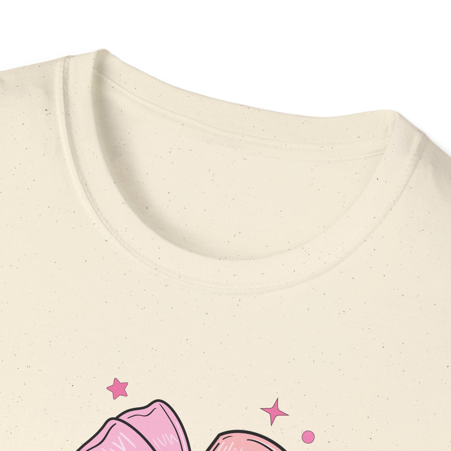 Pencil with Bow - Unisex Softstyle T-Shirt