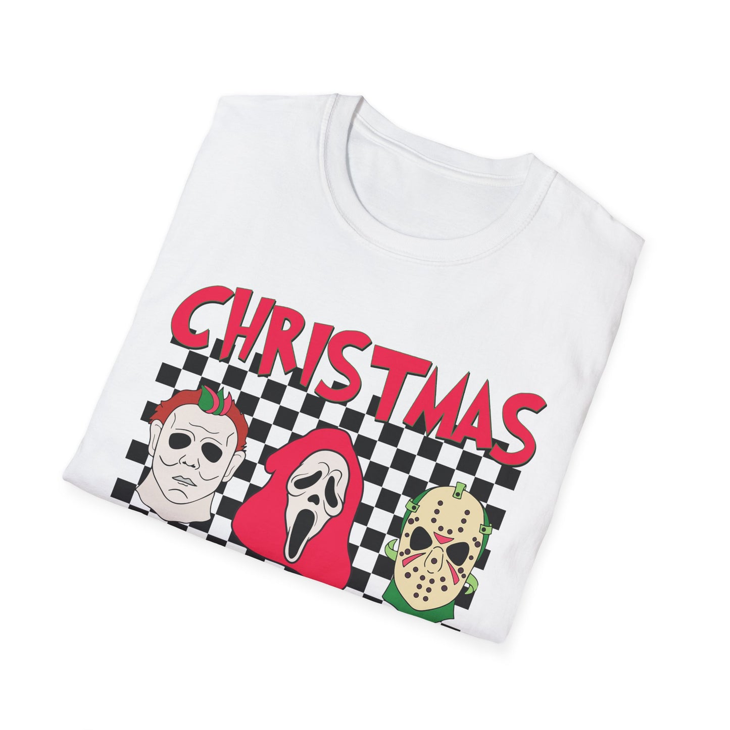 Horror Christmas Vibes - Unisex Softstyle T-Shirt