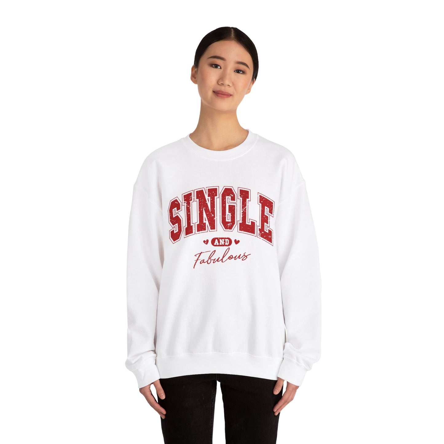 Single and Fabulous - Unisex Heavy Blend™ Crewneck Sweatshirt