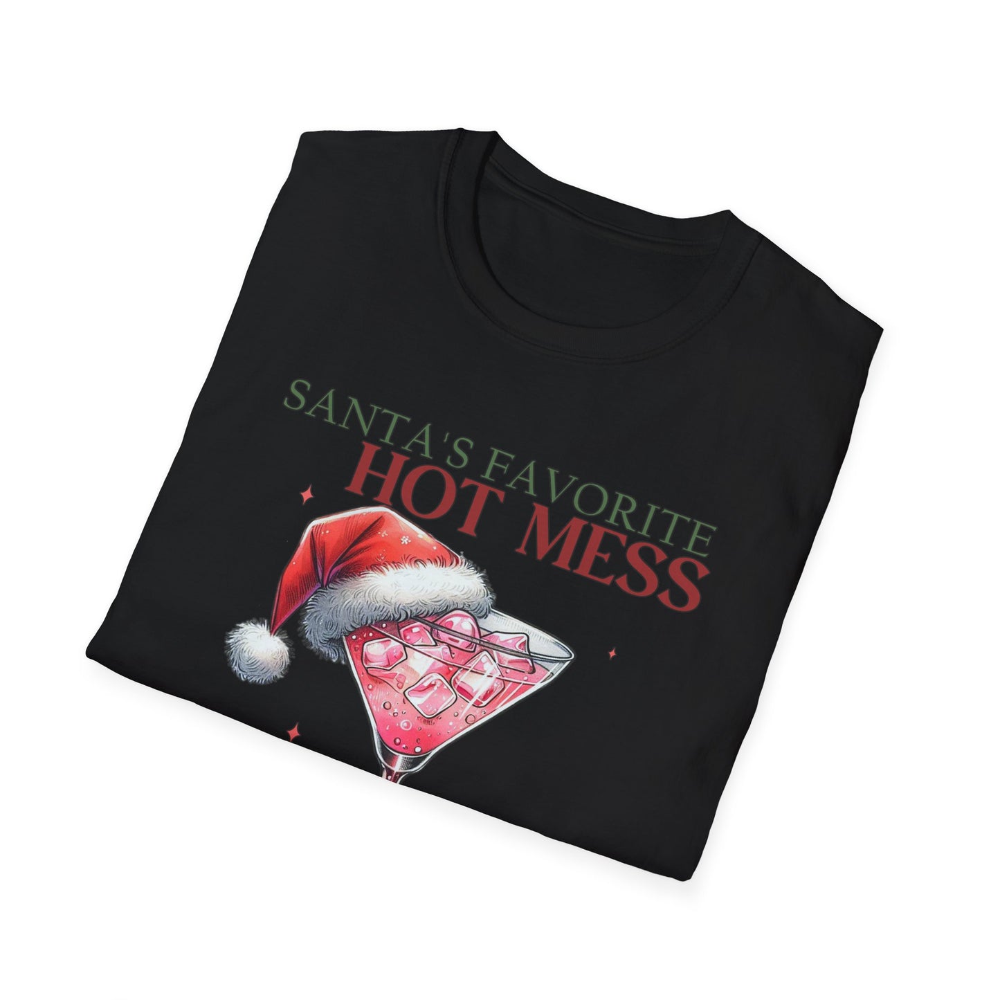 Santa's Favorite Hot Mess - Unisex Softstyle T-Shirt