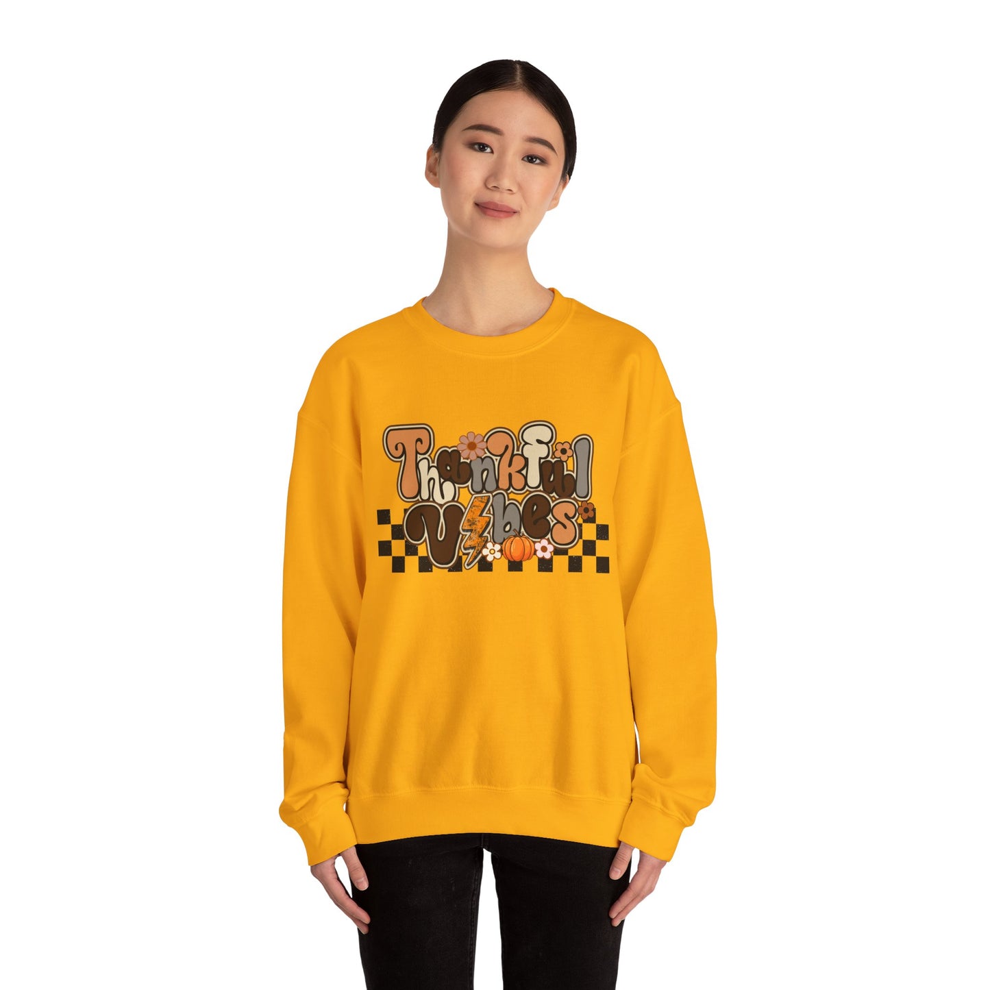 Thankful Vibes - Unisex Heavy Blend™ Crewneck Sweatshirt