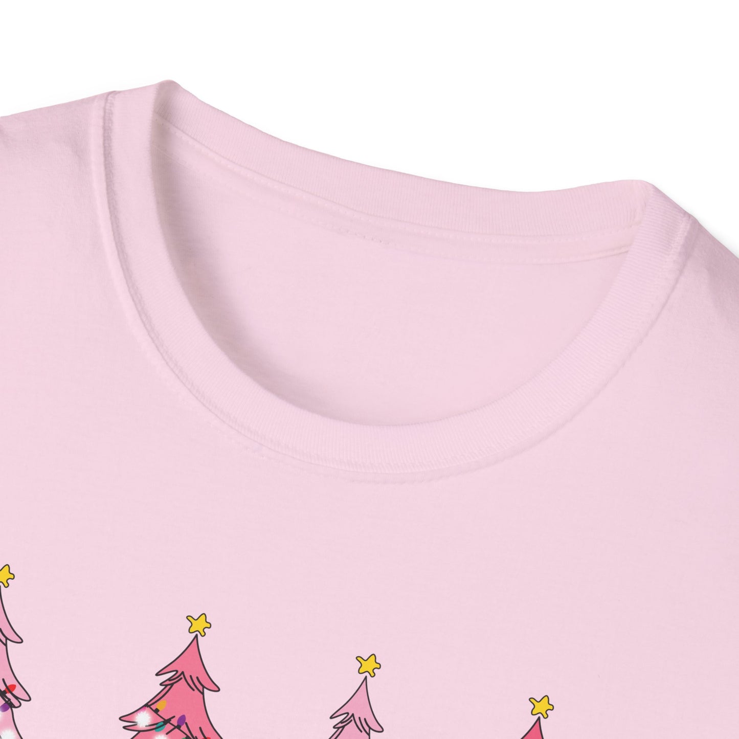 Merry & Bright Pink - Unisex Softstyle T-Shirt