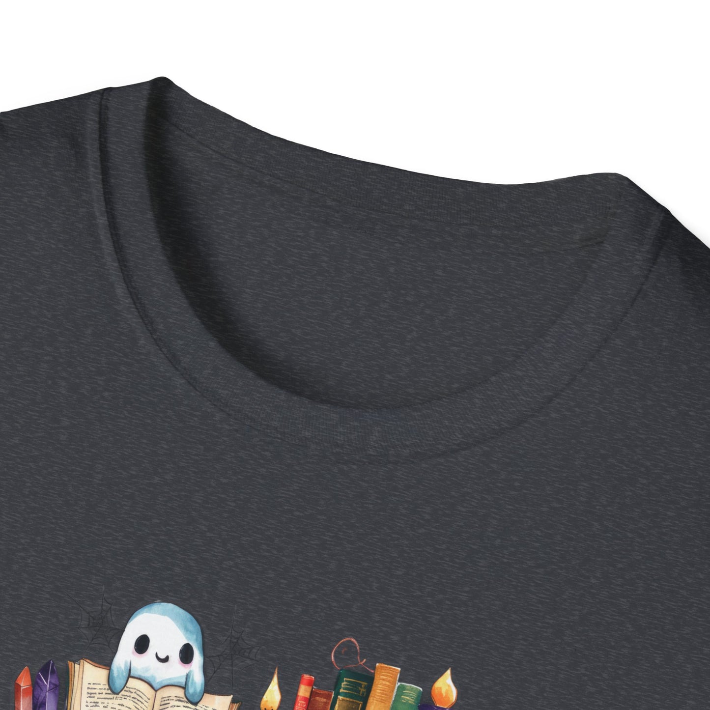 Spooky Bookshelf - Unisex Softstyle T-Shirt