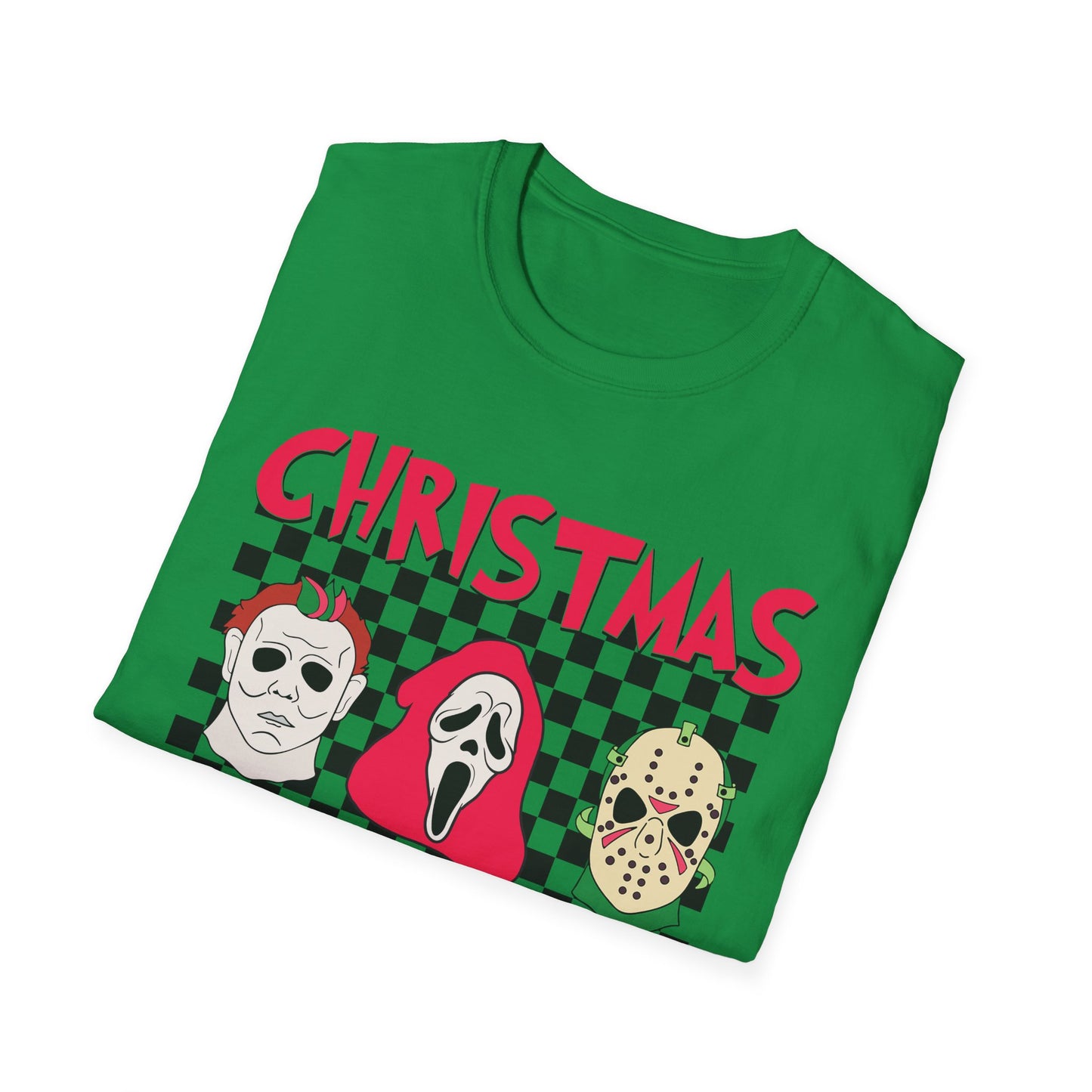 Horror Christmas Vibes - Unisex Softstyle T-Shirt