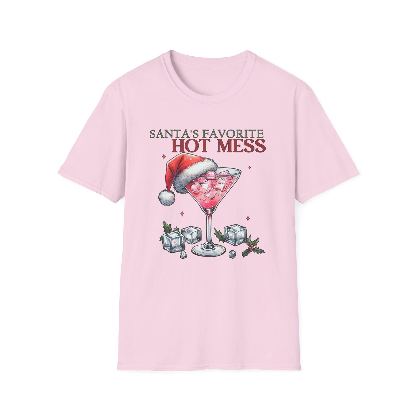 Santa's Favorite Hot Mess - Unisex Softstyle T-Shirt