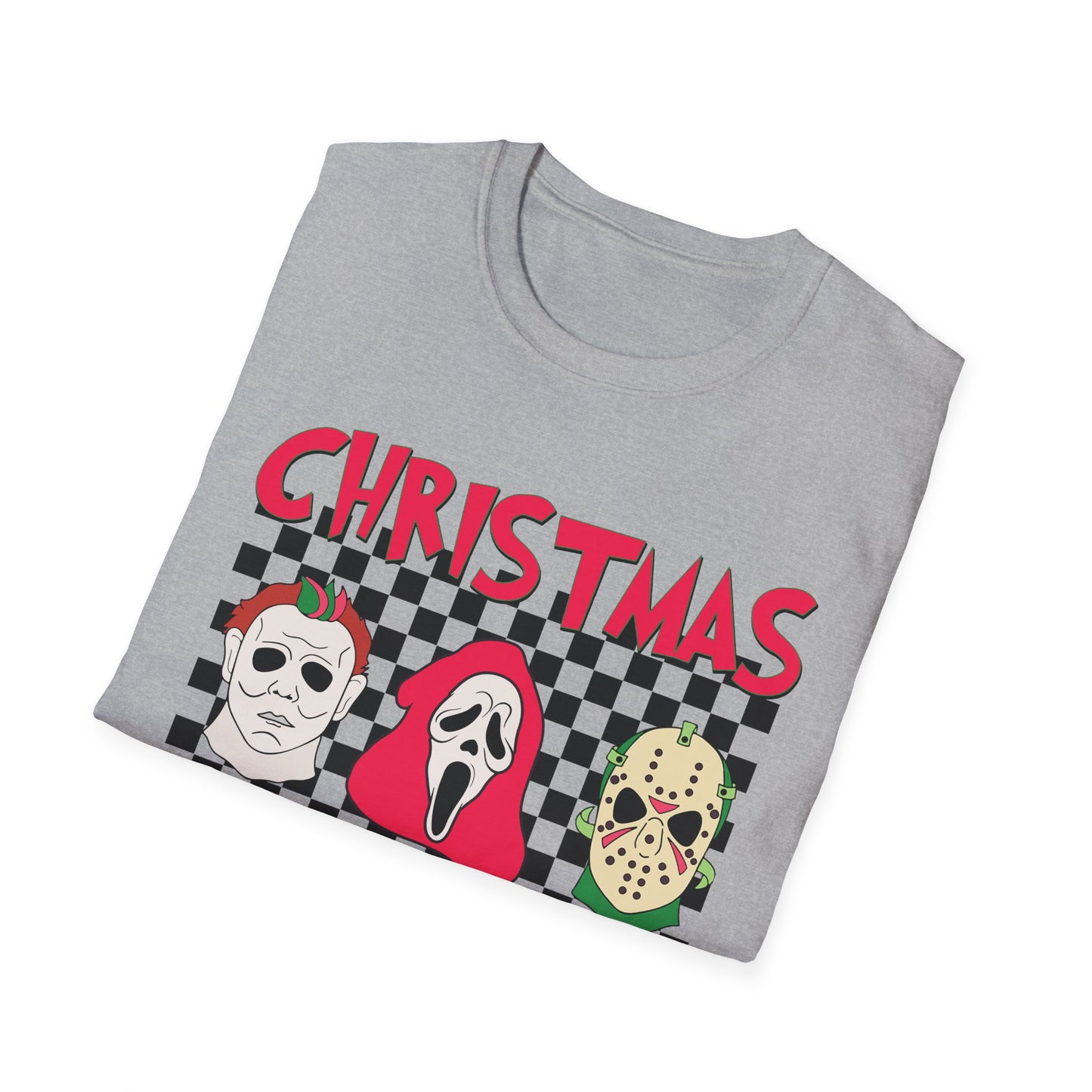 Horror Christmas Vibes - Unisex Softstyle T-Shirt