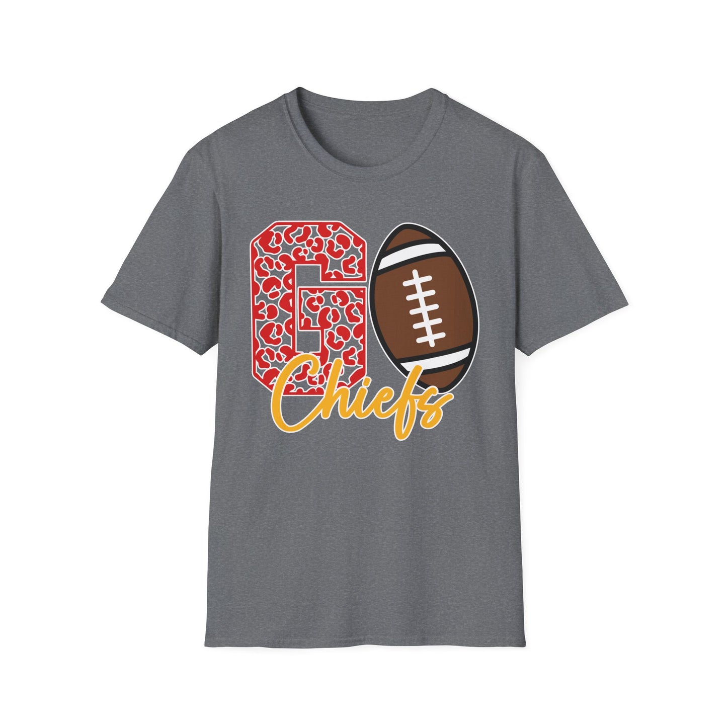Go Chiefs Leopard - Unisex Softstyle T-Shirt
