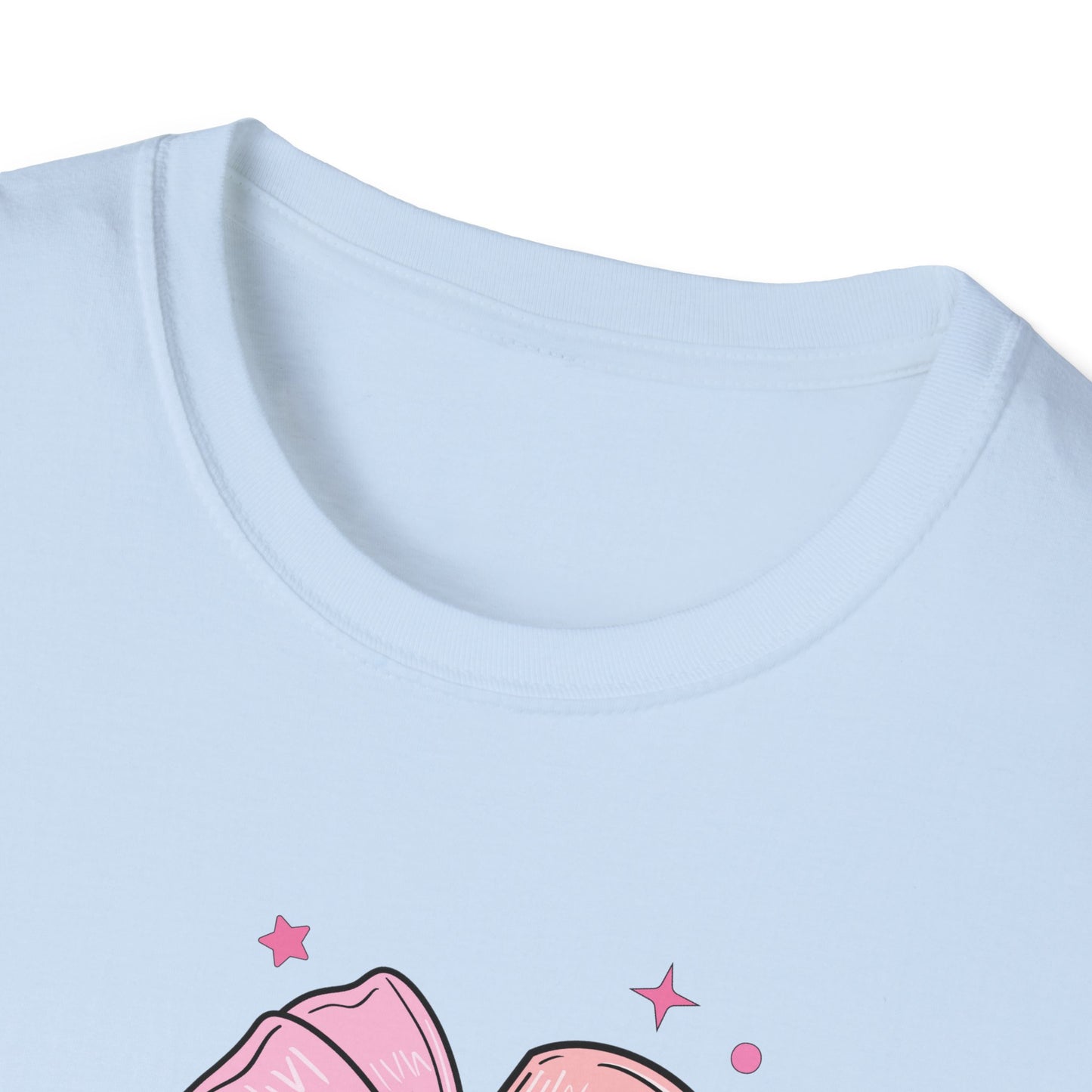 Pencil with Bow - Unisex Softstyle T-Shirt