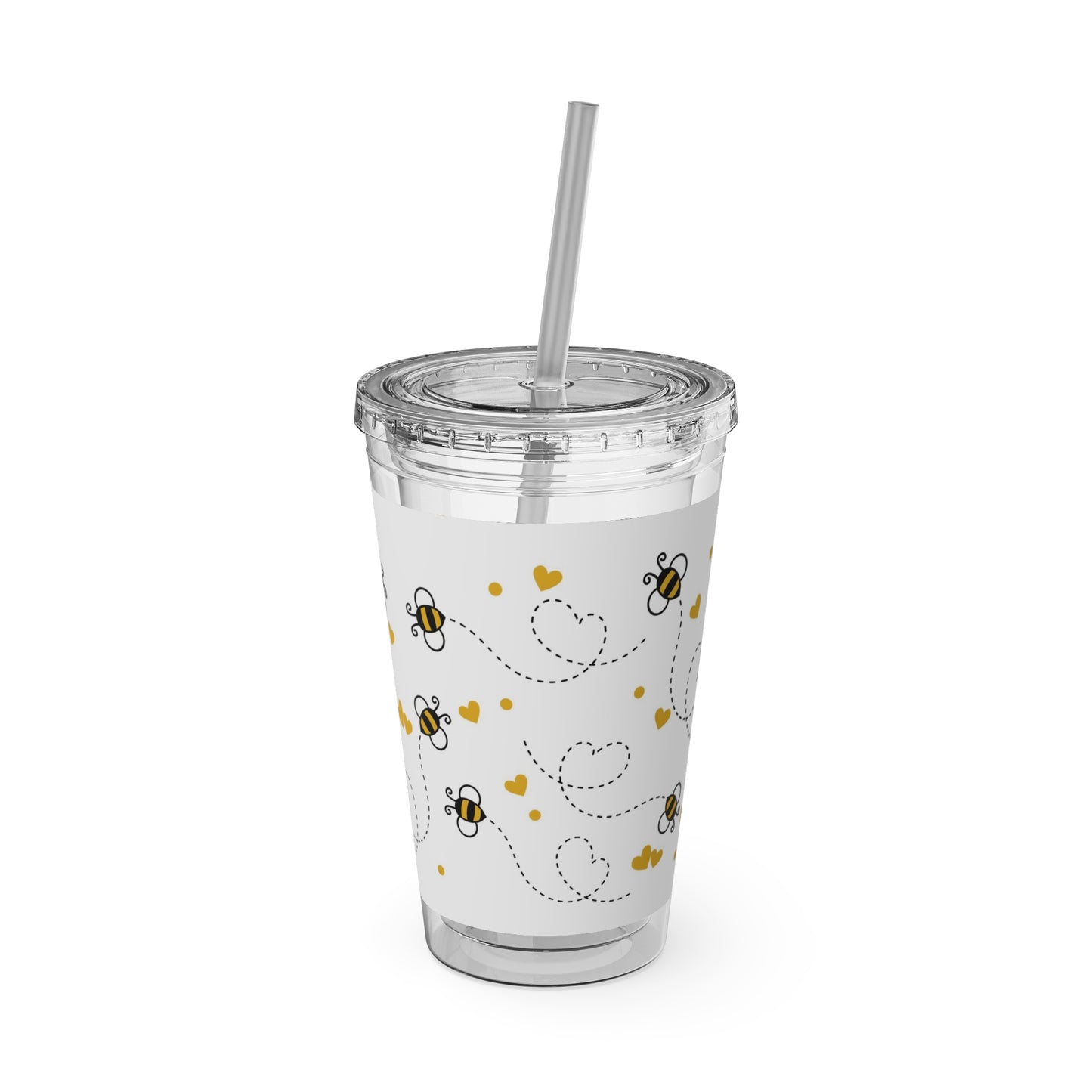 Bees - Sunsplash Tumbler with Straw, 16oz