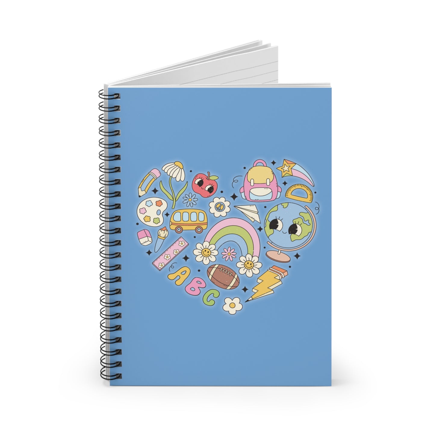 School Heart - Spiral Notebook - Ruled Line