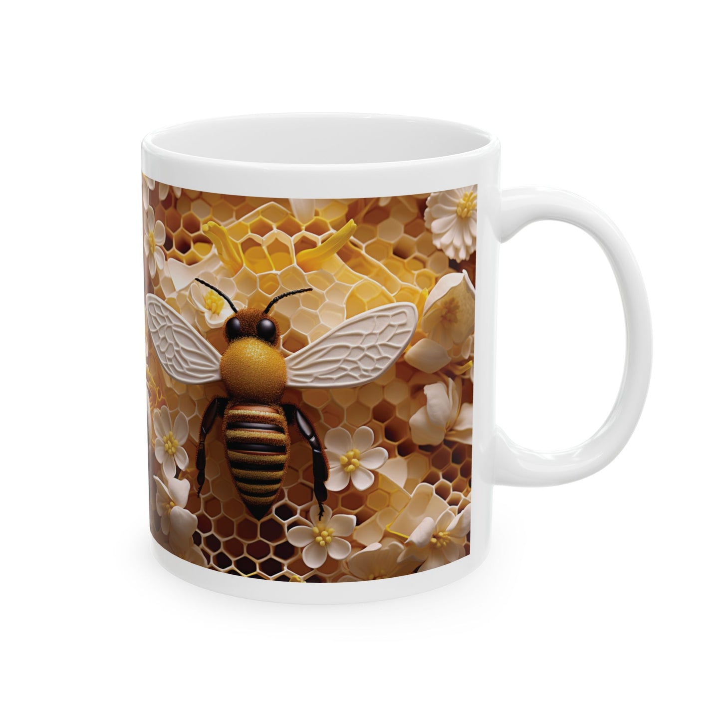 Bee Mug - Ceramic Mug (11oz)