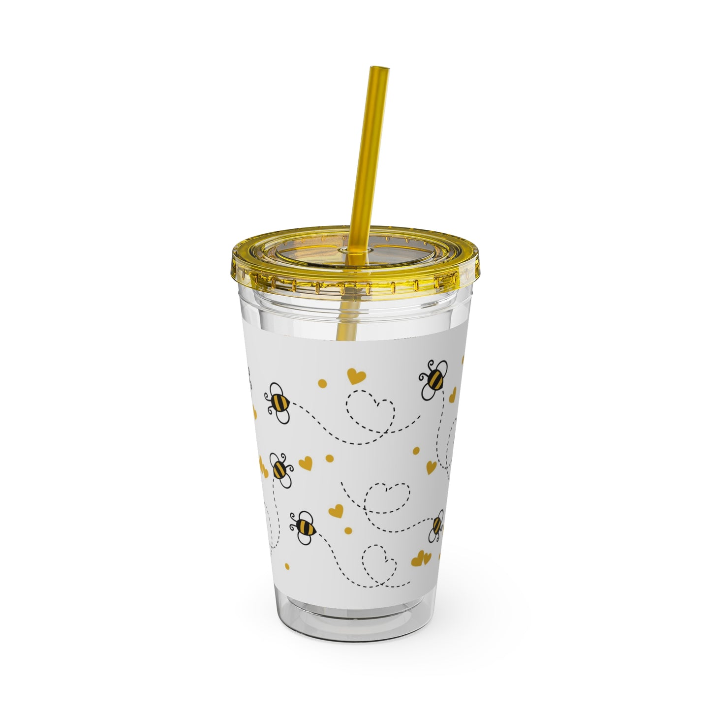 Bees - Sunsplash Tumbler with Straw, 16oz