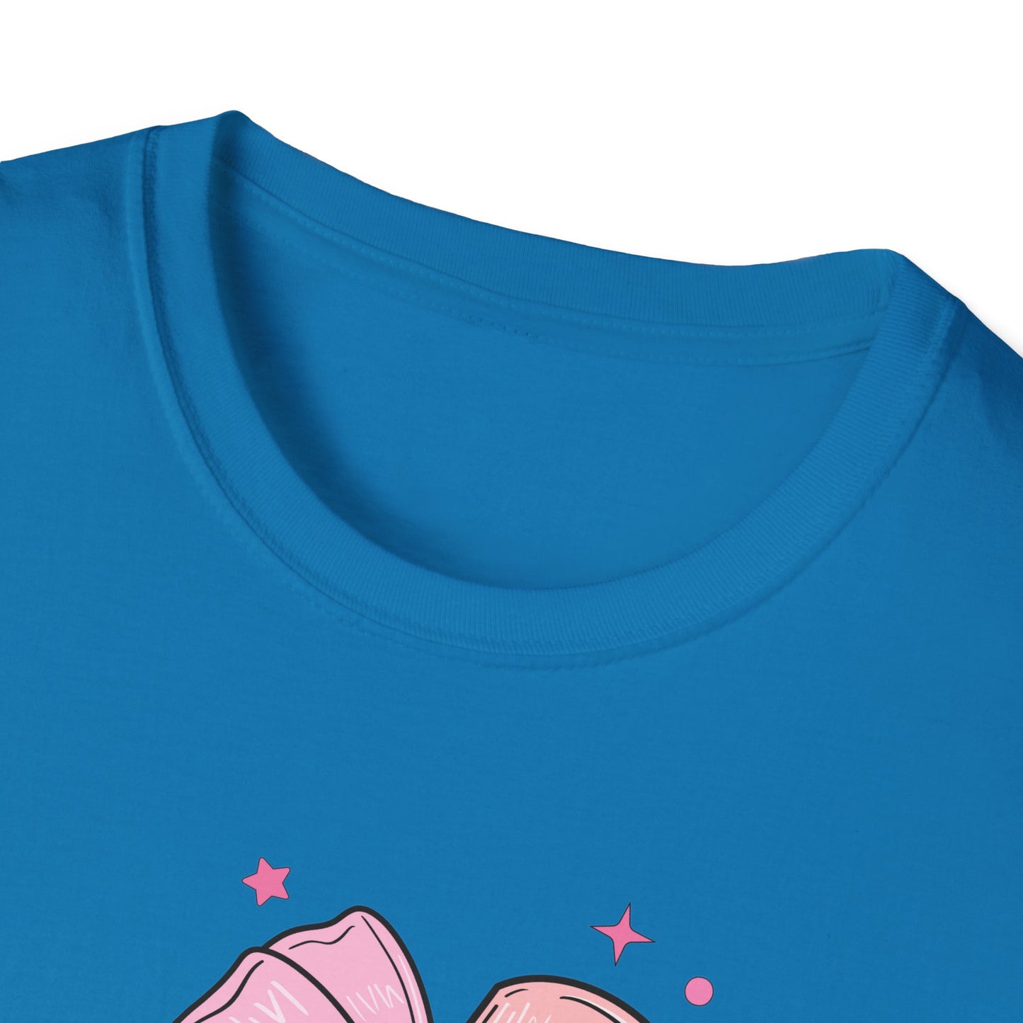 Pencil with Bow - Unisex Softstyle T-Shirt