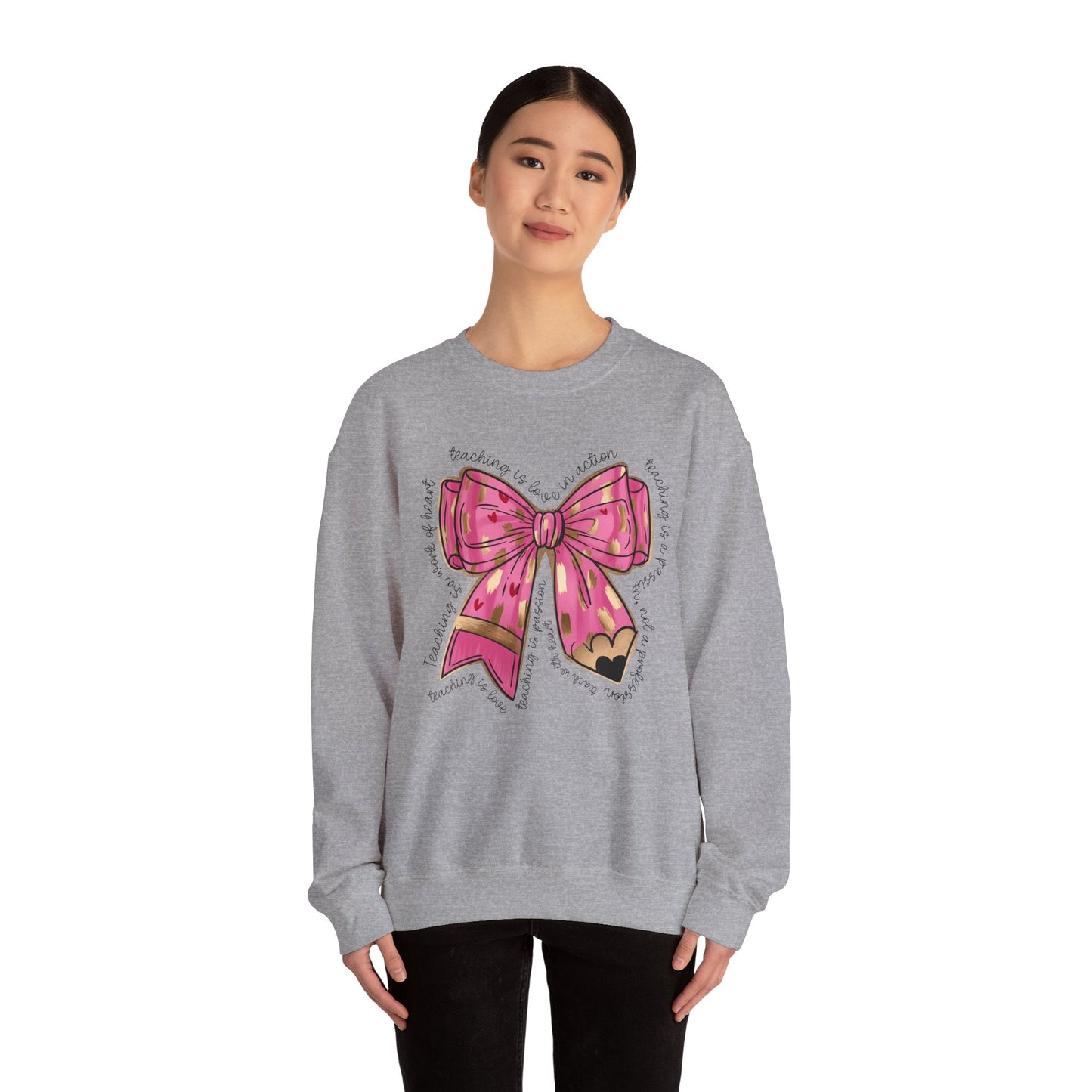 Teaching is Love in Action - Unisex Heavy Blend™ Crewneck Sweatshirt