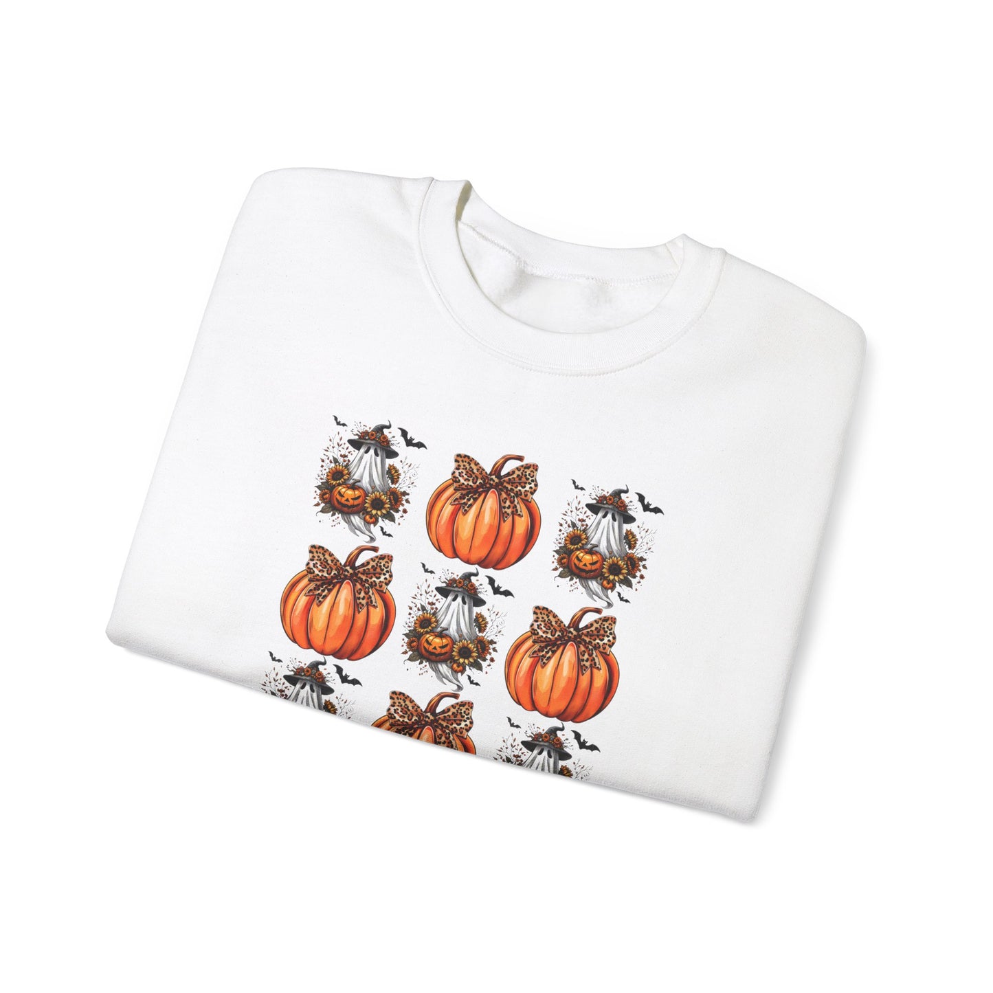 Ghost Pumpkin Coquette - Unisex Heavy Blend™ Crewneck Sweatshirt