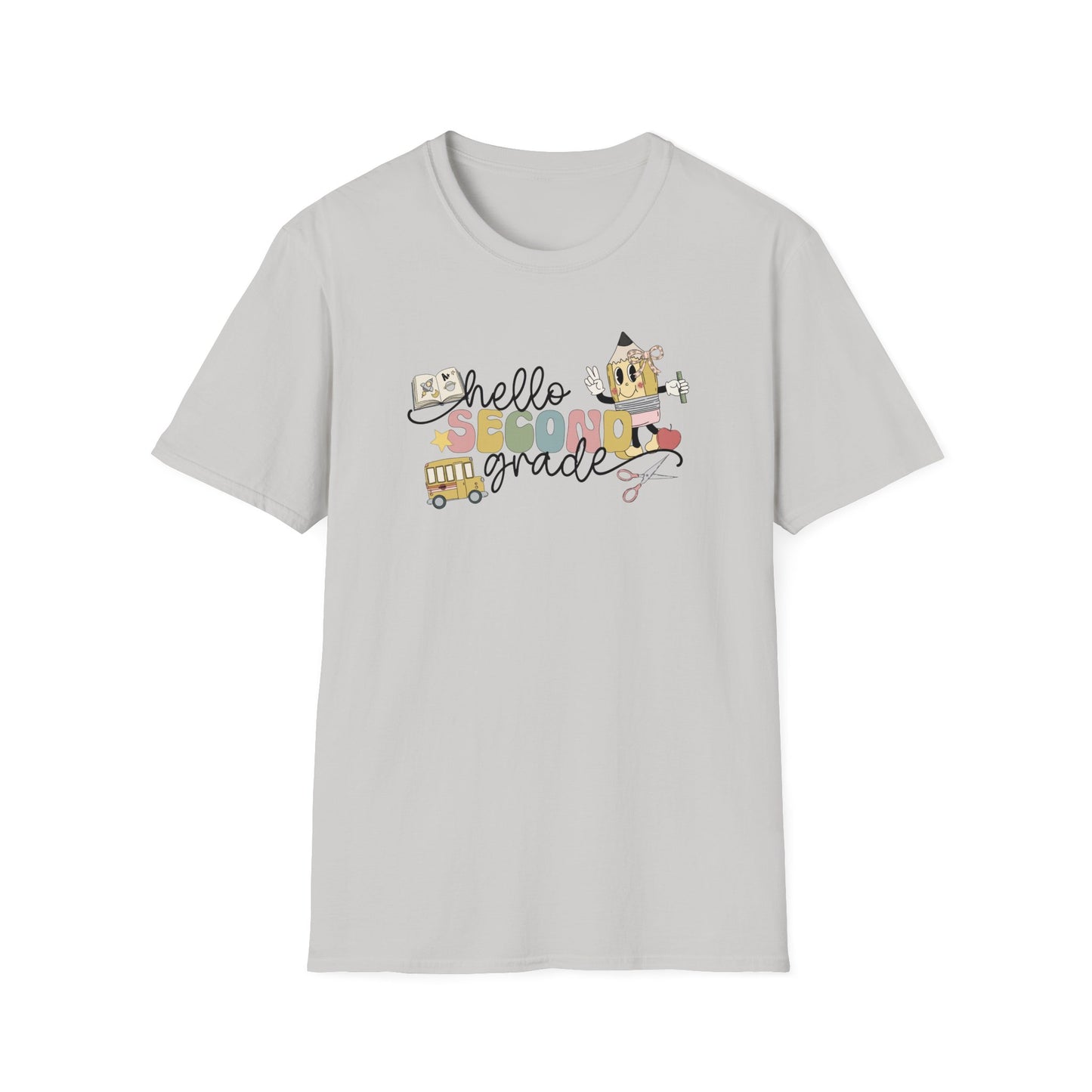 Hello 2nd Grade - Unisex Softstyle T-Shirt