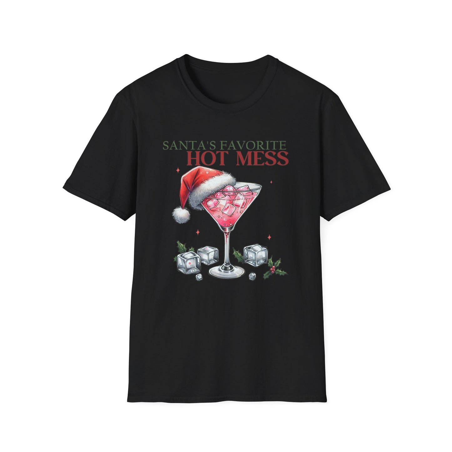 Santa's Favorite Hot Mess - Unisex Softstyle T-Shirt