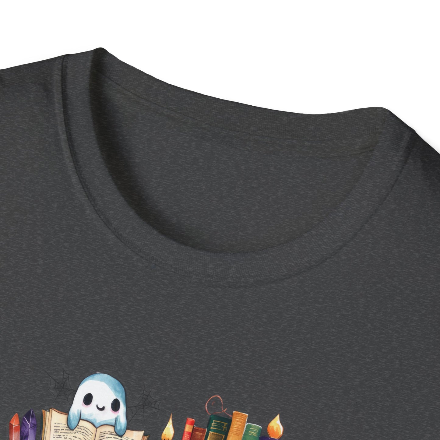 Spooky Bookshelf - Unisex Softstyle T-Shirt
