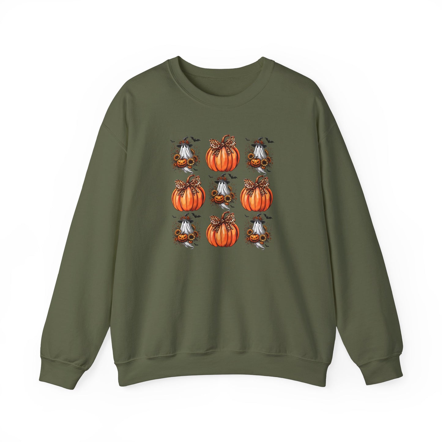 Ghost Pumpkin Coquette - Unisex Heavy Blend™ Crewneck Sweatshirt