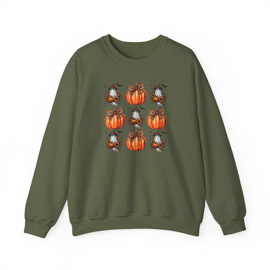 Ghost Pumpkin Coquette - Unisex Heavy Blend™ Crewneck Sweatshirt