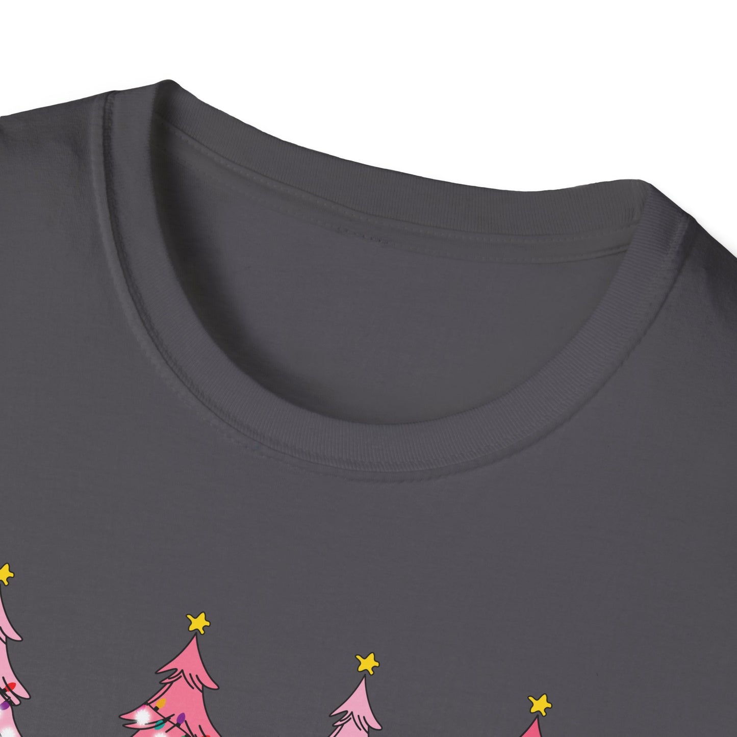 Merry & Bright Pink - Unisex Softstyle T-Shirt